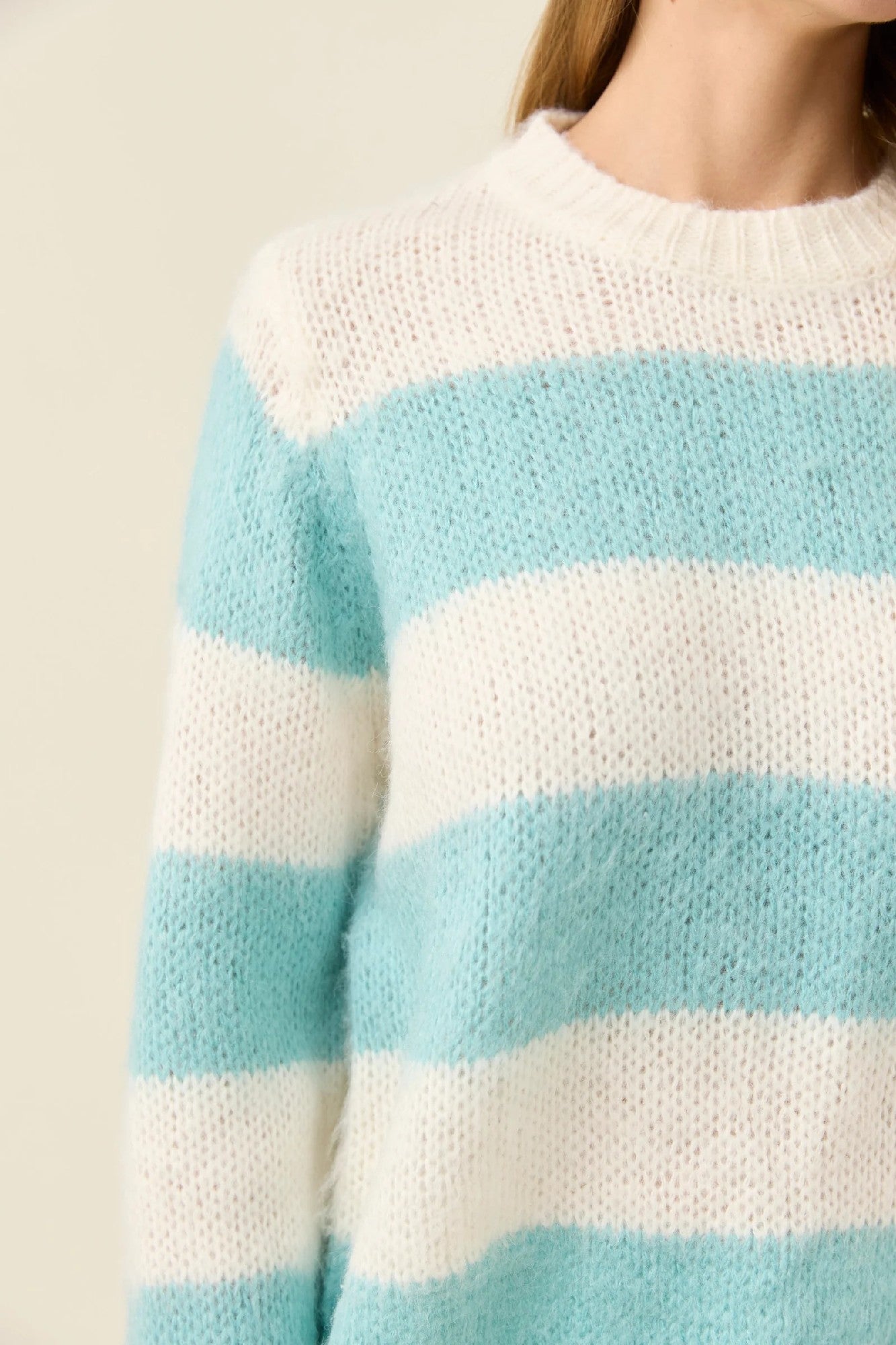 Isle Of Mine Pallas Stripe Jumper [COLOUR:Ice Blue SIZE:XS]