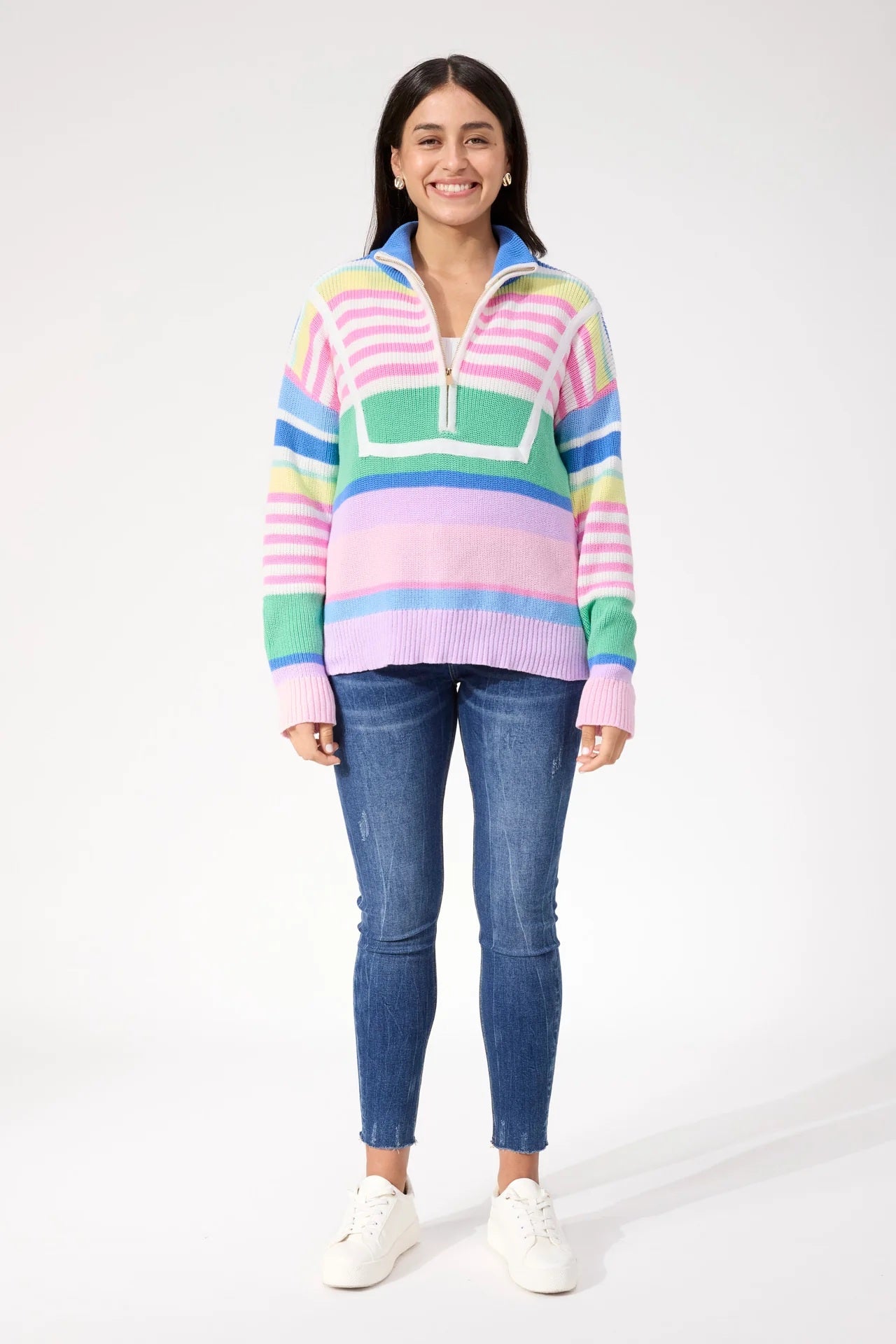 Haven Alaska Stripe Jumper [COLOUR:Pastel SIZE:XS]