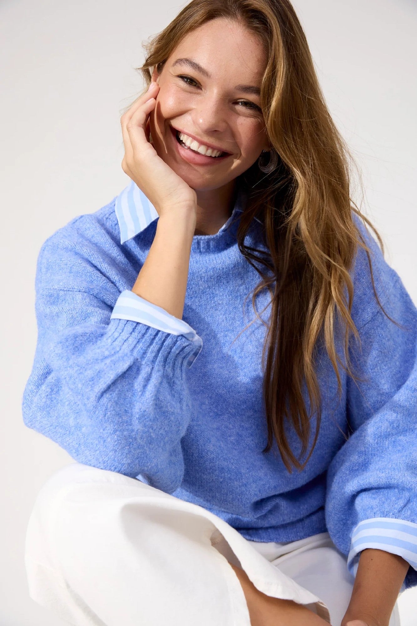 Haven  Ottawa Jumper [COLOUR:Blue SIZE:XS]