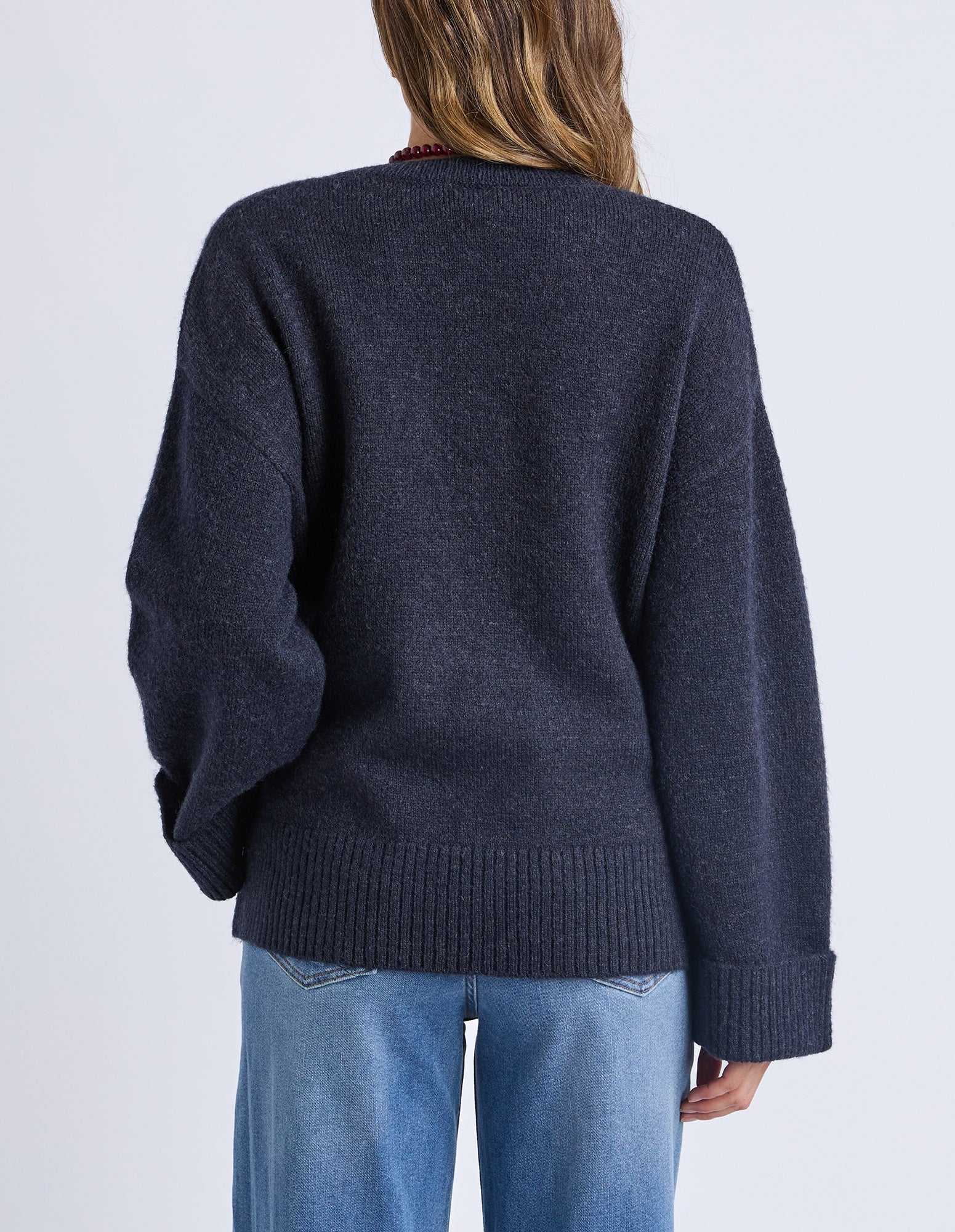 Elm Intersia Heart Knit [COLOUR:Navy SIZE:S]