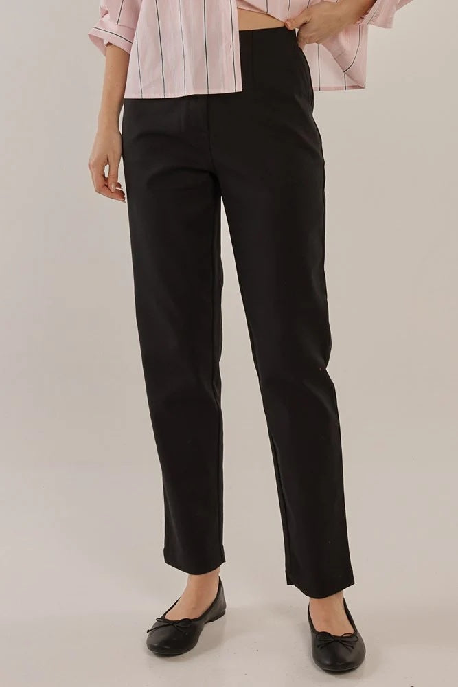 Betty Basics Paloma Straight Leg Pant [COLOUR:Black SIZE:8]