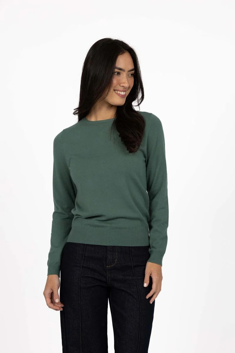 Humidity Mae Jumper [COLOUR:Forest SIZE:XS]
