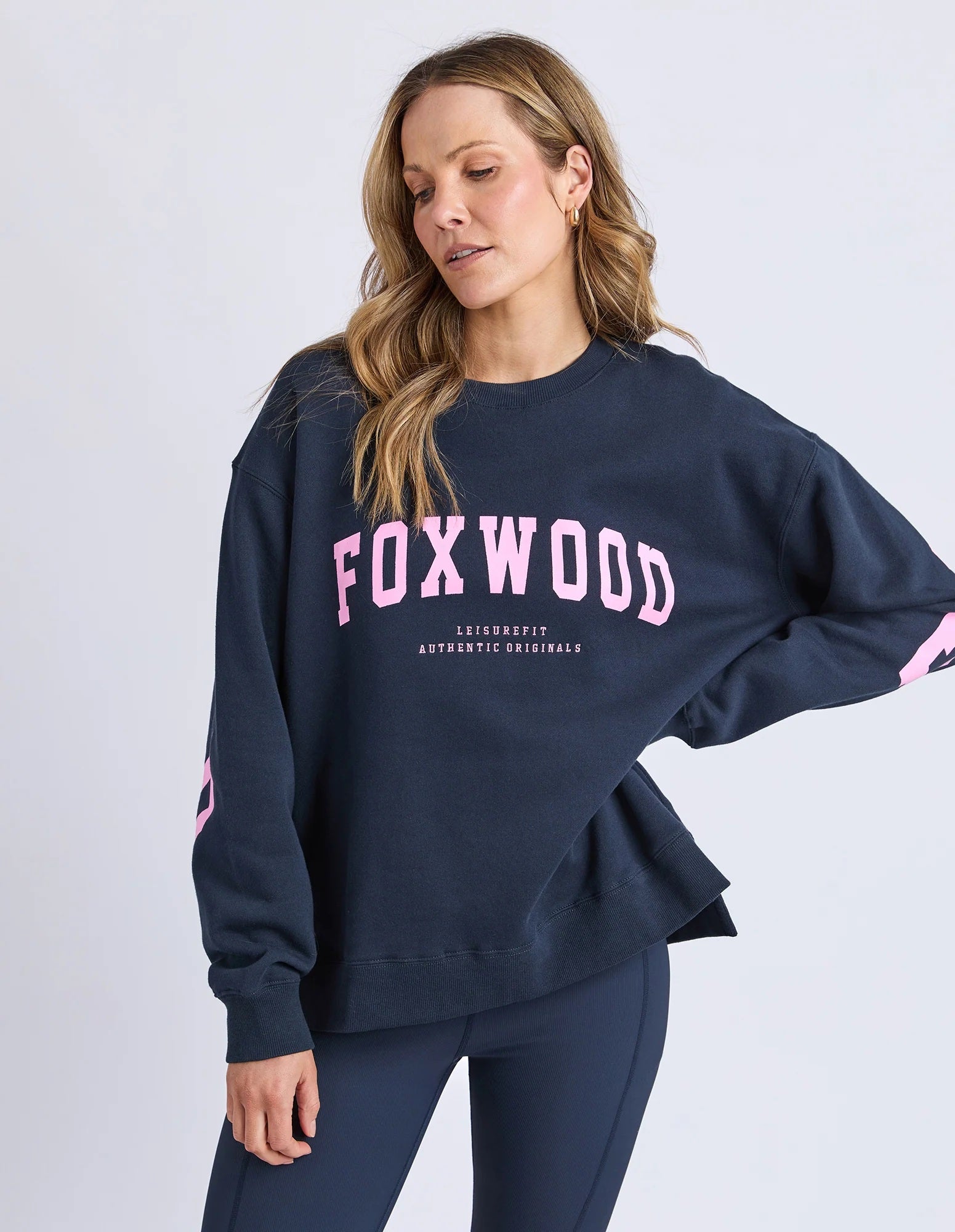 Foxwood Interval Crew [COLOUR:Pink/navy SIZE:8]