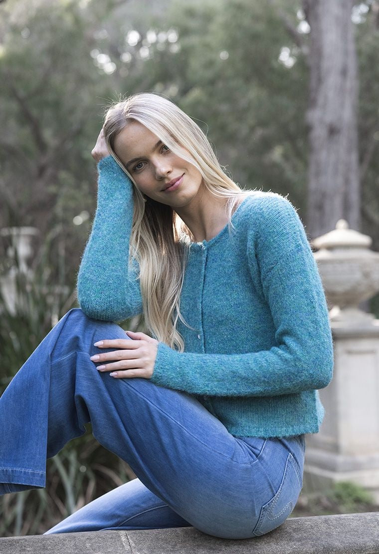 Humidity Nellie Cardi [COLOUR:Azure SIZE:XS]