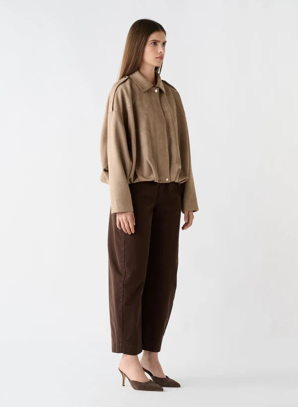 Esmaee Stable Bomer Jacket [COLOUR:Mushroom SIZE:XS]