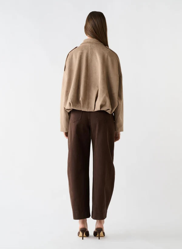 Esmaee Stable Bomer Jacket [COLOUR:Mushroom SIZE:XS]