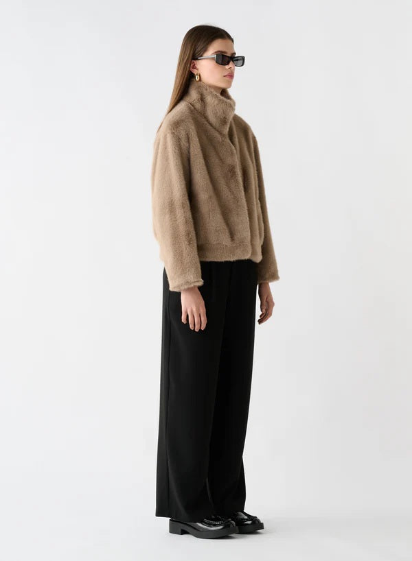 Esmaee Harmony Fur Jacket [COLOUR:Mink SIZE:XS]