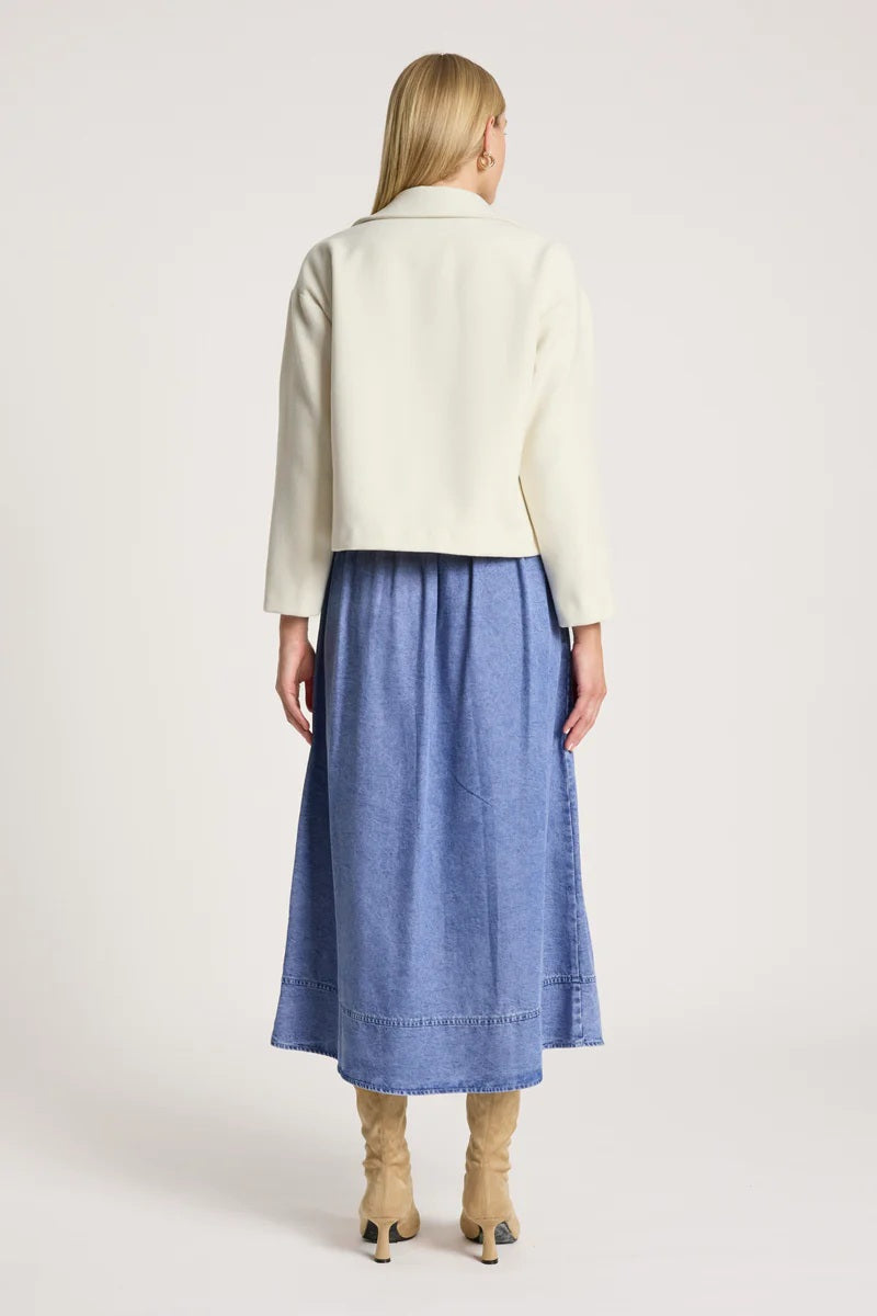 Eb & Ive Wanderer Crop Jacket ( Colour Ecru Size xs )
