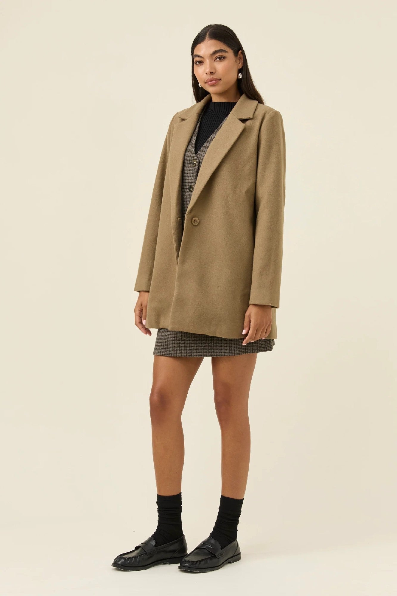 Isle Of Mine kali Coat [COLOUR:Stone SIZE:S]