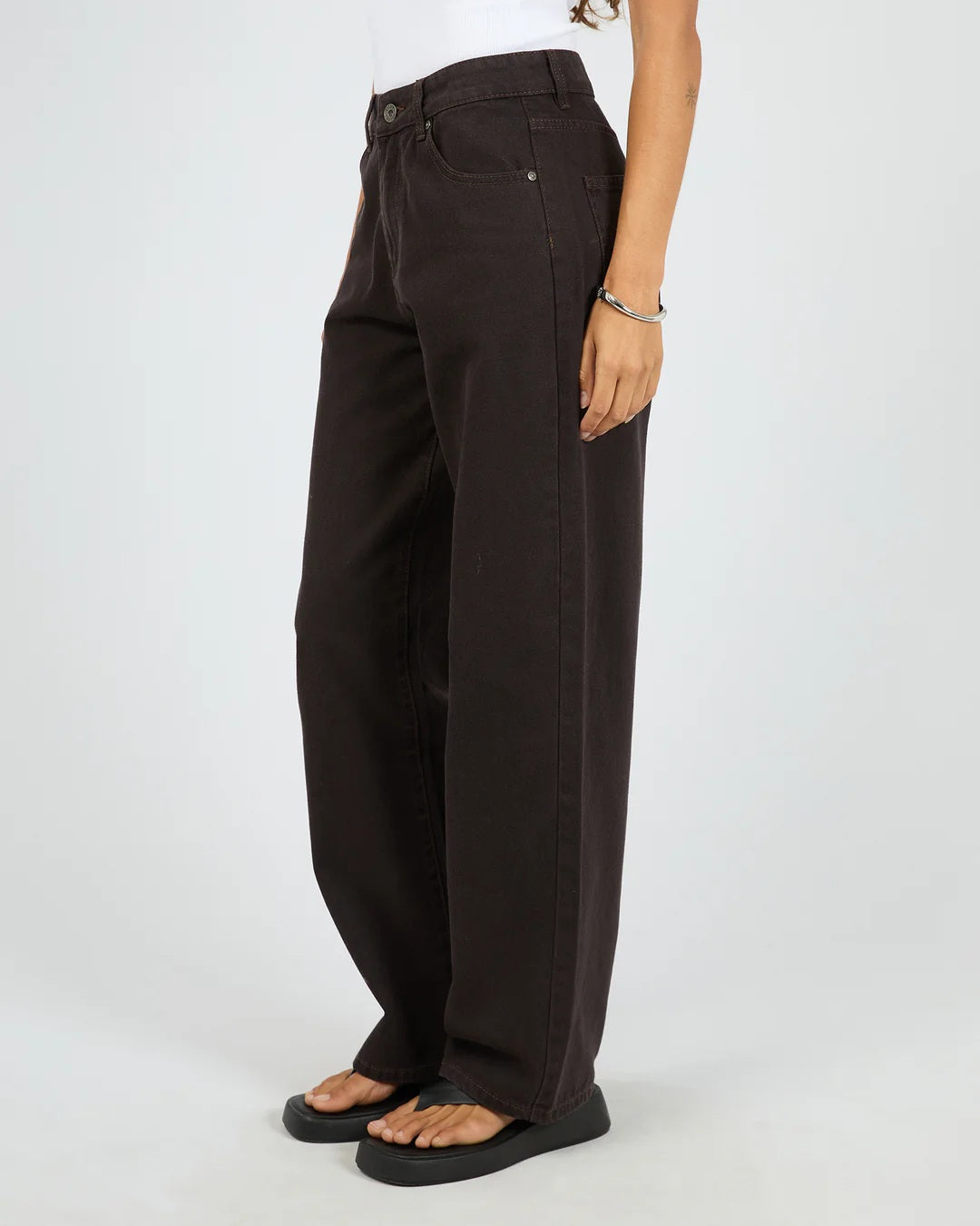 Silent Theory Jade Baggy Jeans [COLOUR:Chocolate SIZE:8]
