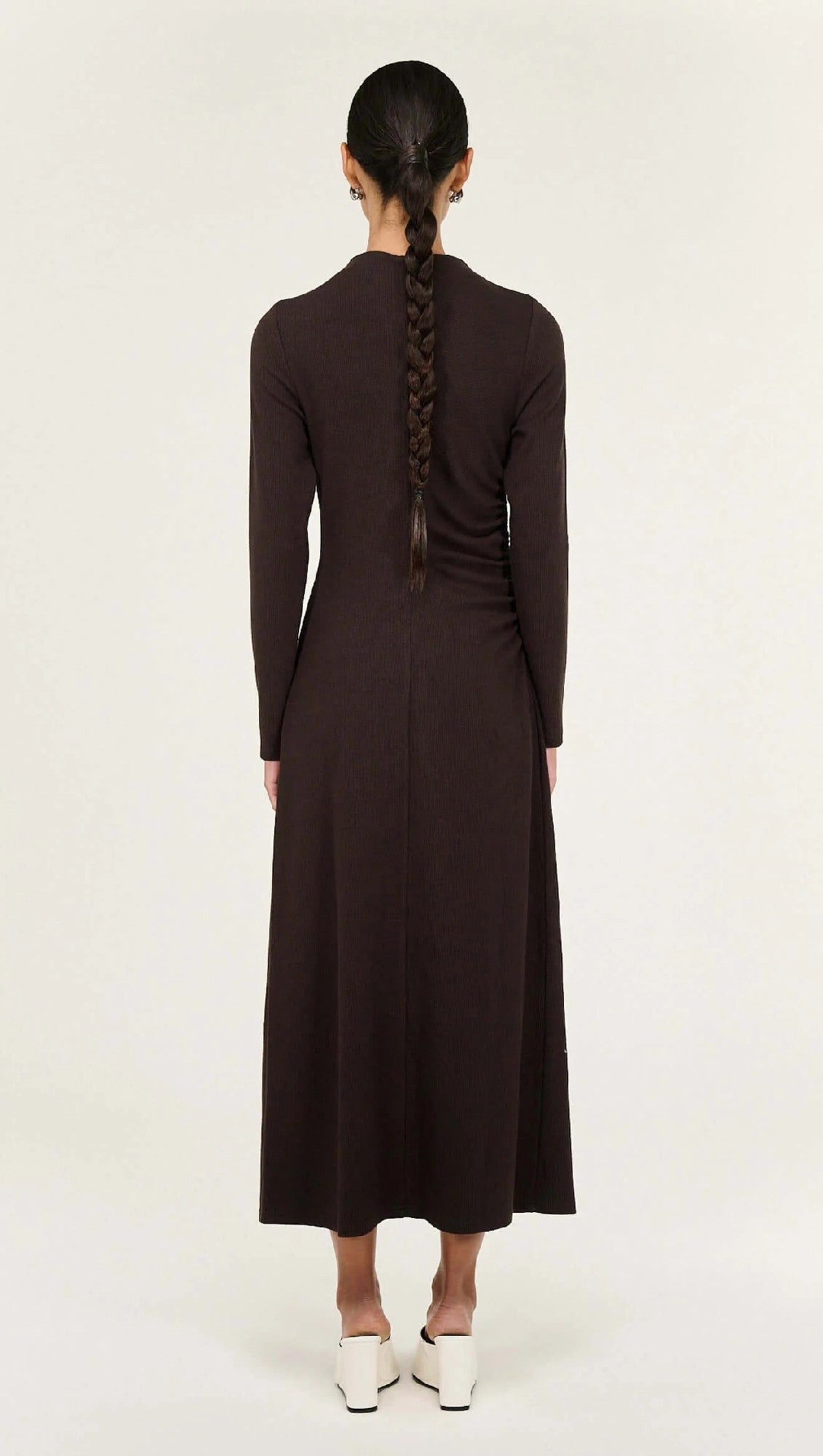 Staple The Lable Tilda Midi Dress [COLOUR:Chocolate SIZE:S]
