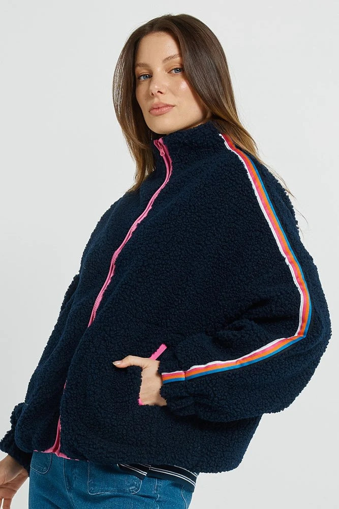 Betty Basic Aubrey Fleece Jacket [COLOUR:Navy SIZE:8]