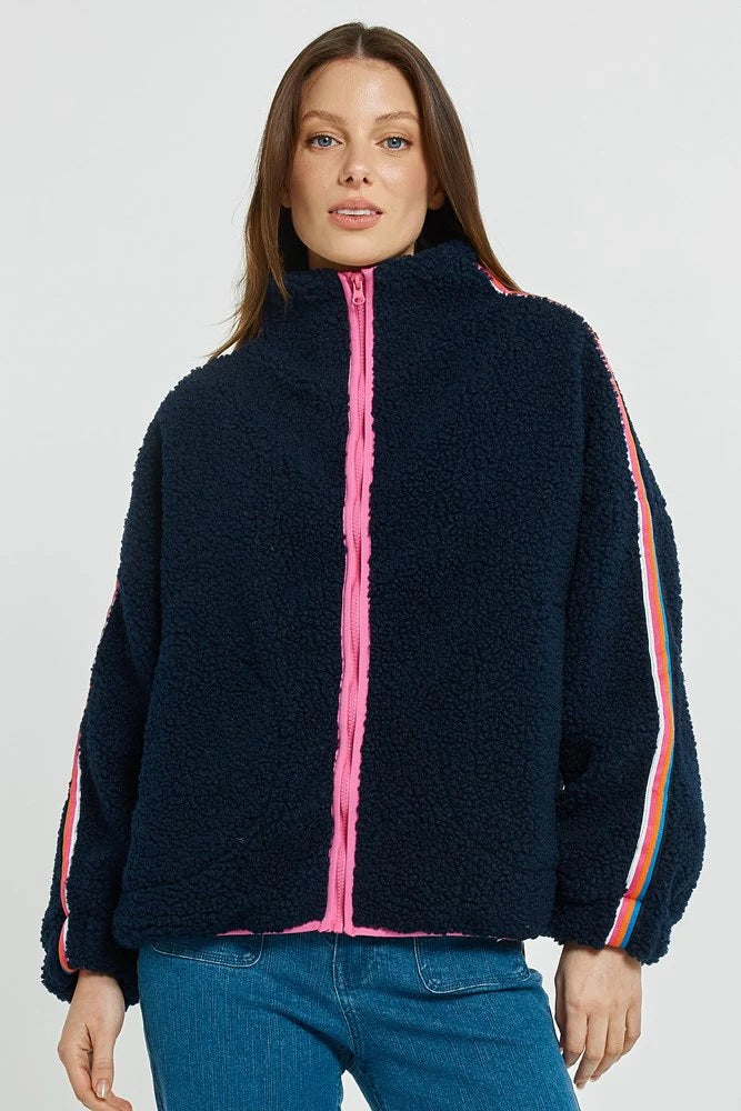 Betty Basic Aubrey Fleece Jacket [COLOUR:Navy SIZE:8]