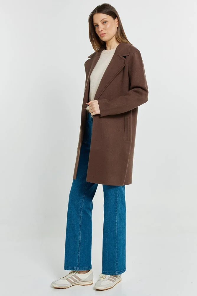 Betty Basic Tahlia Coatigan [COLOUR:Nutmeg SIZE:8]
