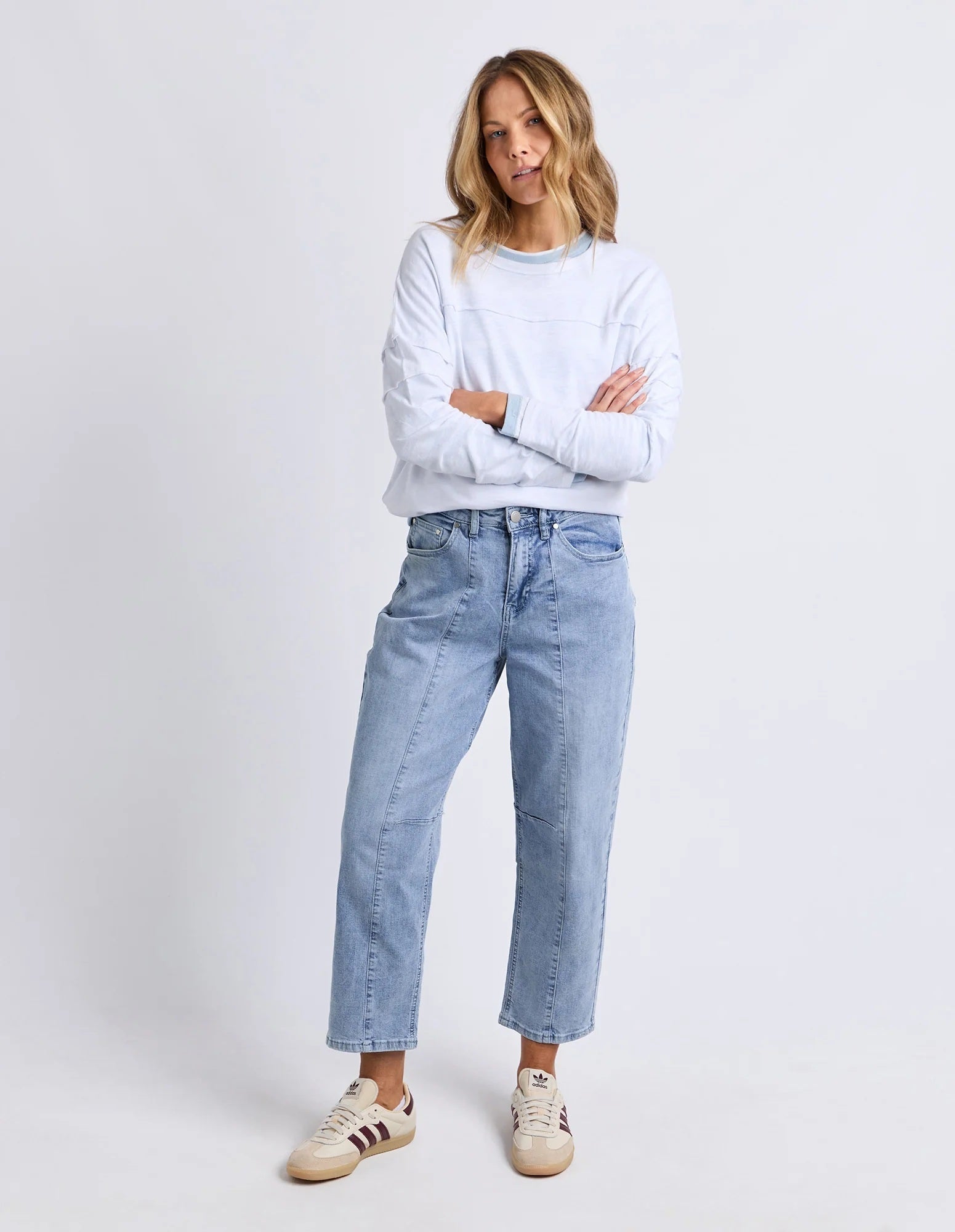 Foxwood Ambrose Barrel Jean [COLOUR:Light Blue SIZE:8]