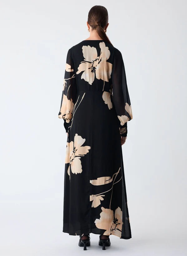 Esmaee Composition Maxi Dress [COLOUR:Composition pri SIZE:S]