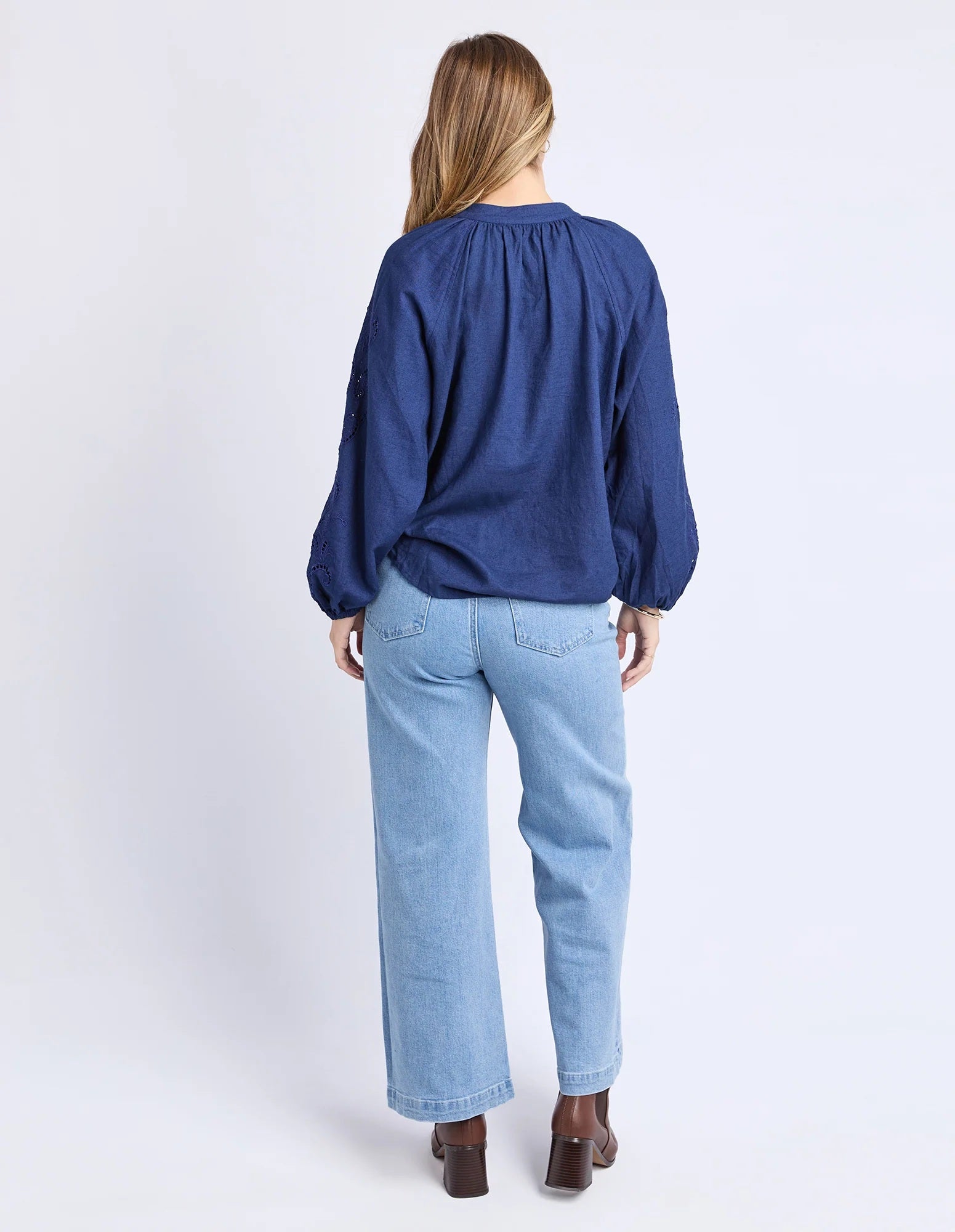 Foxwood Carlson Blouse [COLOUR:Indigo SIZE:8]