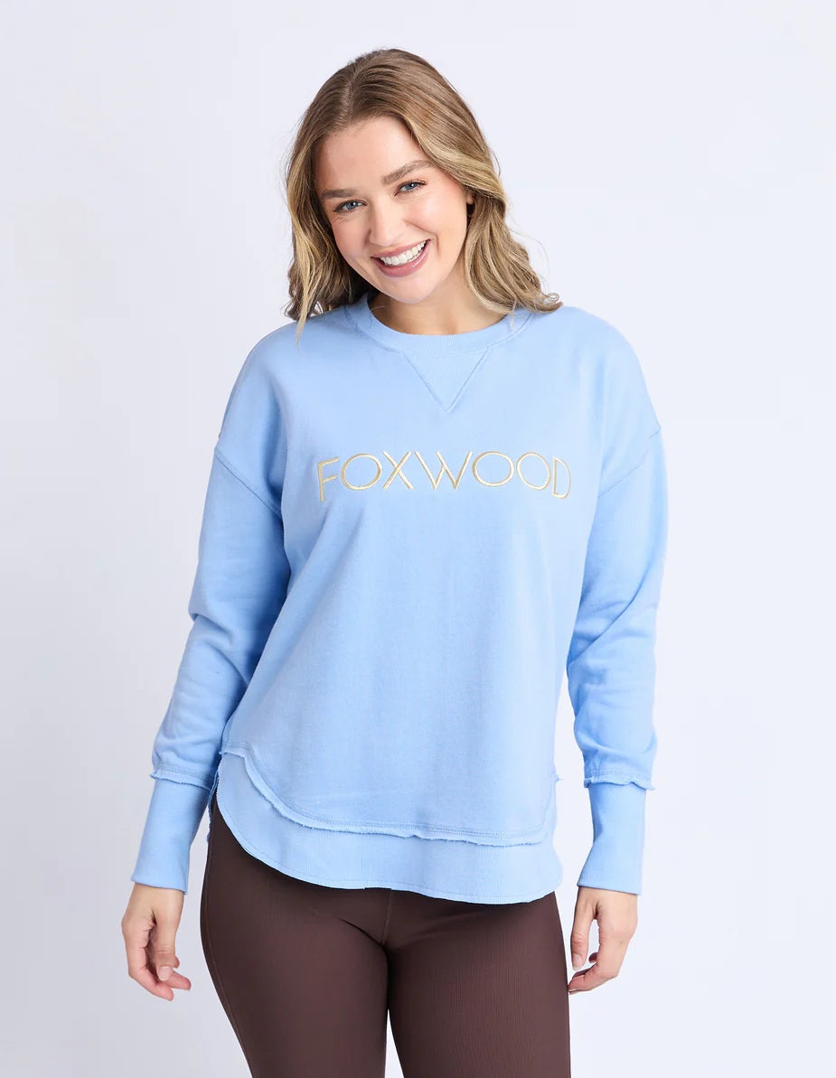 Foxwood Simplified Metallic Crew [COLOUR:Blue SIZE:8]