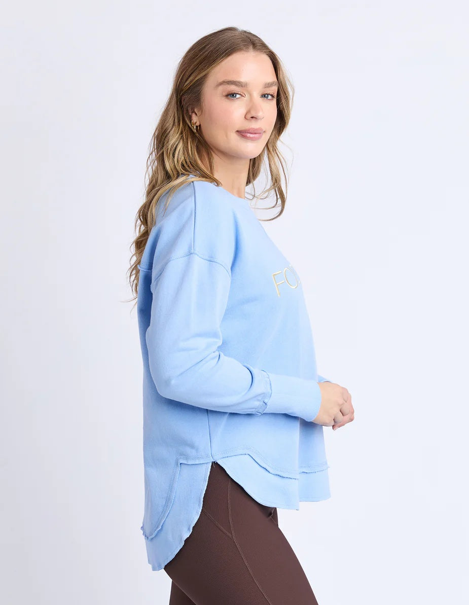 Foxwood Simplified Metallic Crew [COLOUR:Blue SIZE:8]