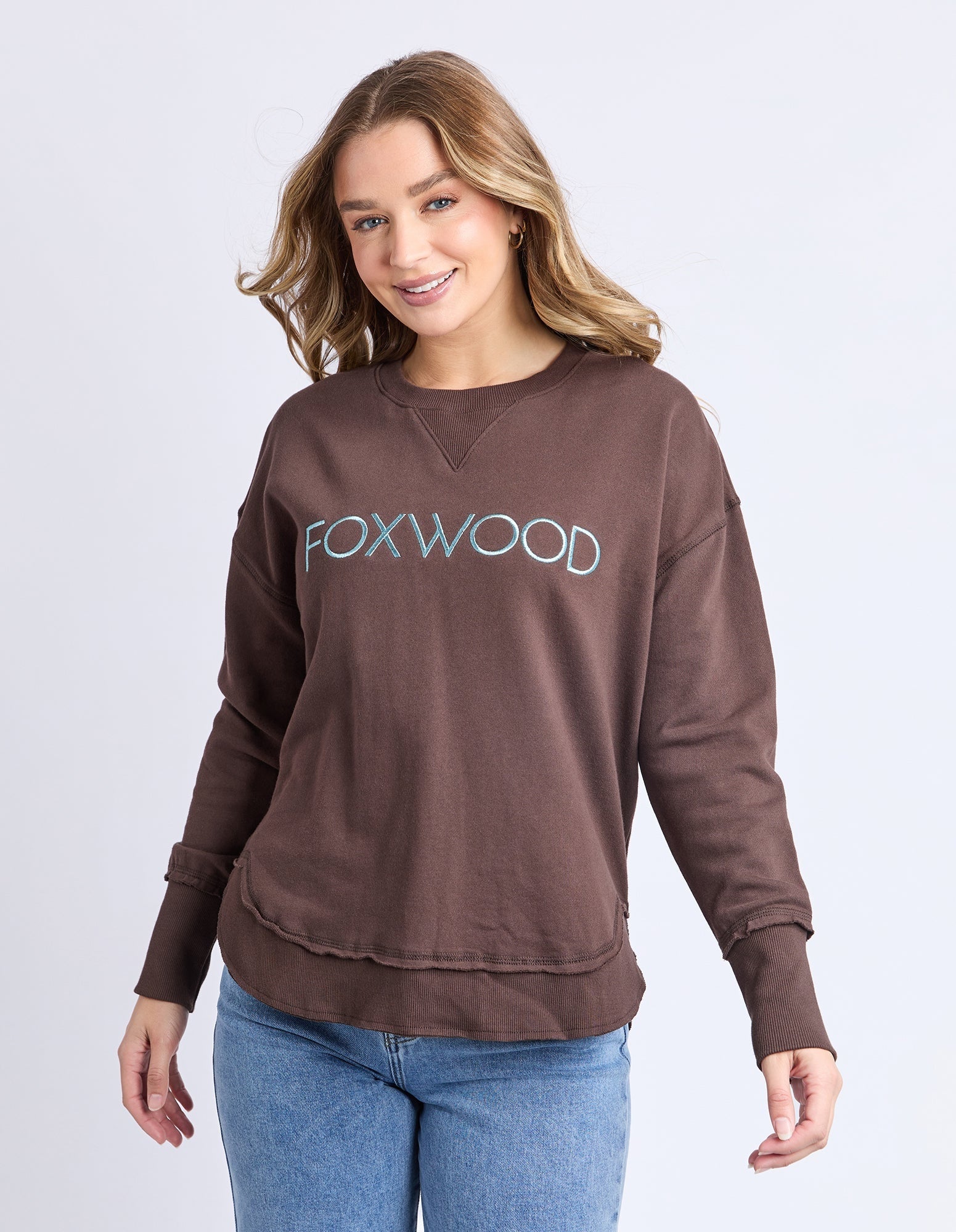 Foxwood Simplified Metallic Crew [COLOUR:Coffee SIZE:8]