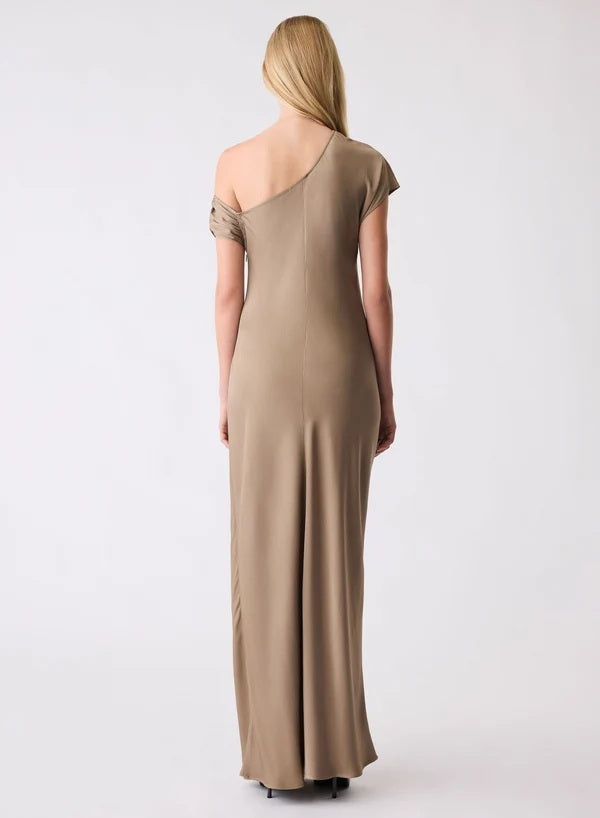 Esmaee Concourse Maxi Dress [COLOUR:Truffle SIZE:S]