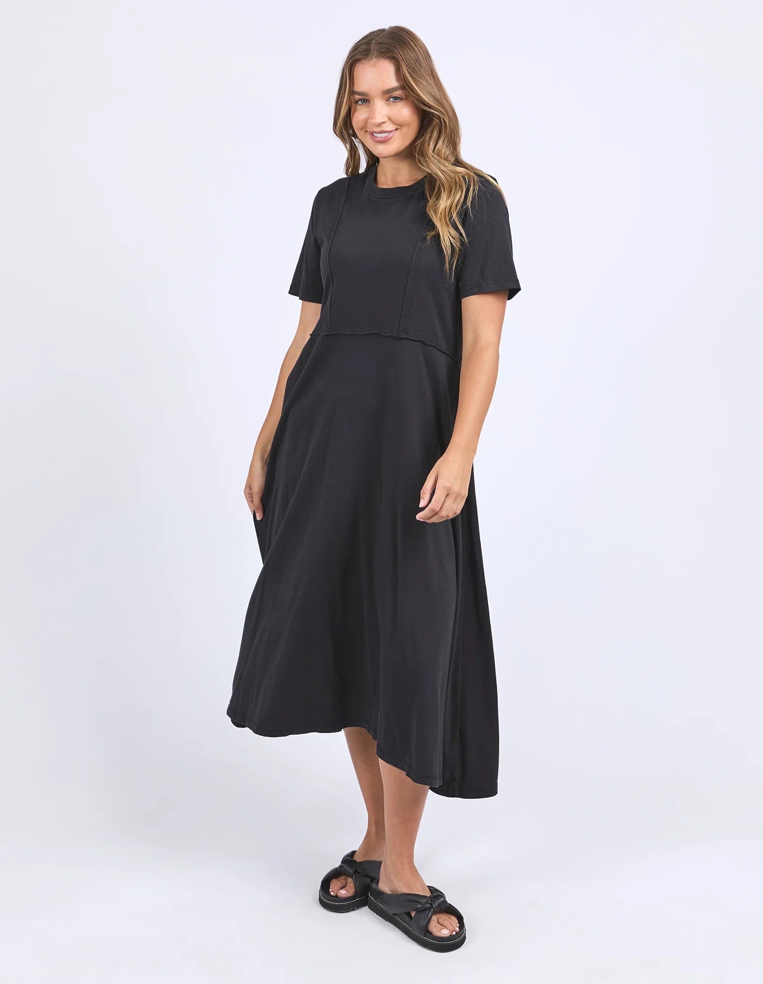 Foxwood Eva Midi Dress [COLOUR:Black SIZE:10]