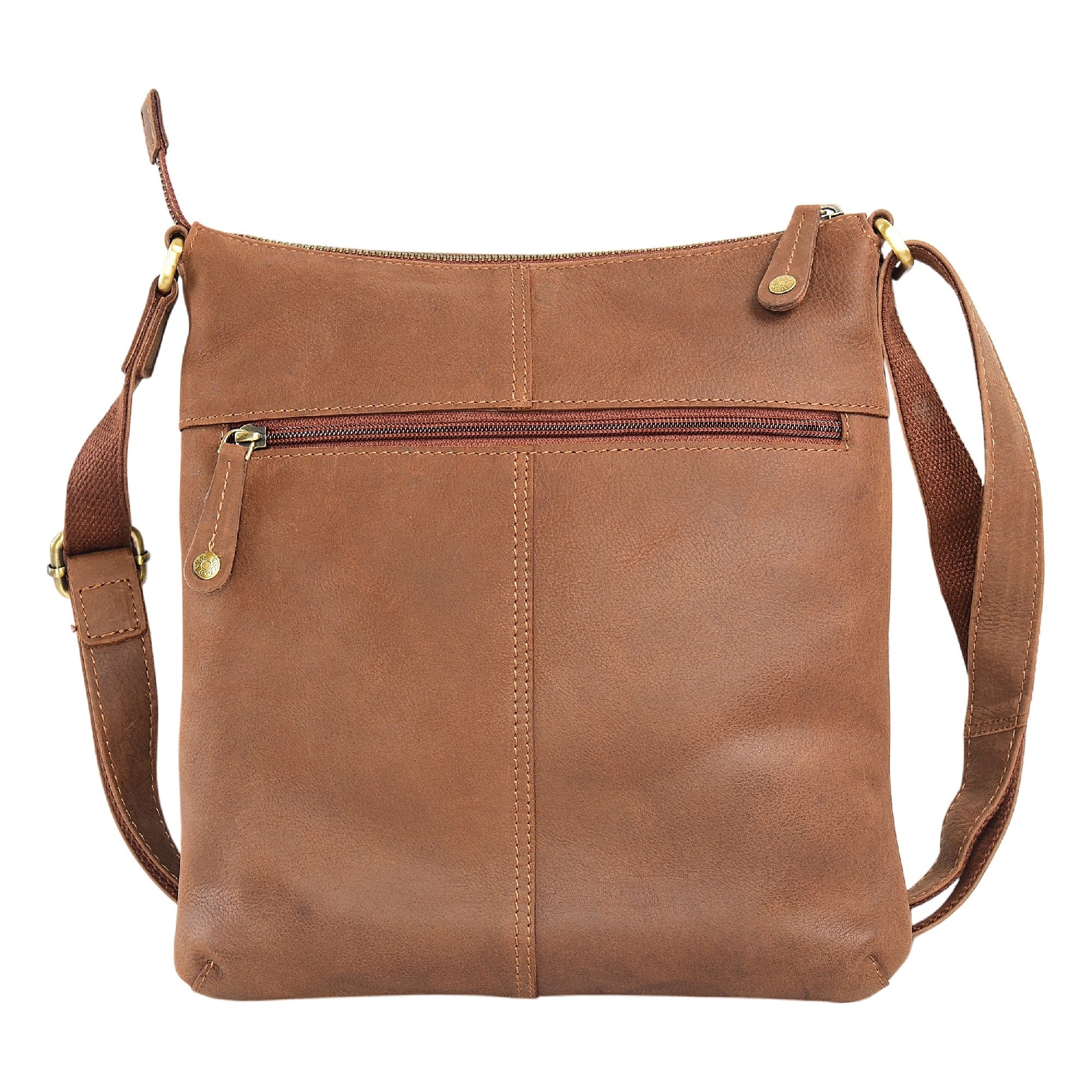 Rugged Hide Cessnock Crossbody Bag [COLOUR:mid brown]