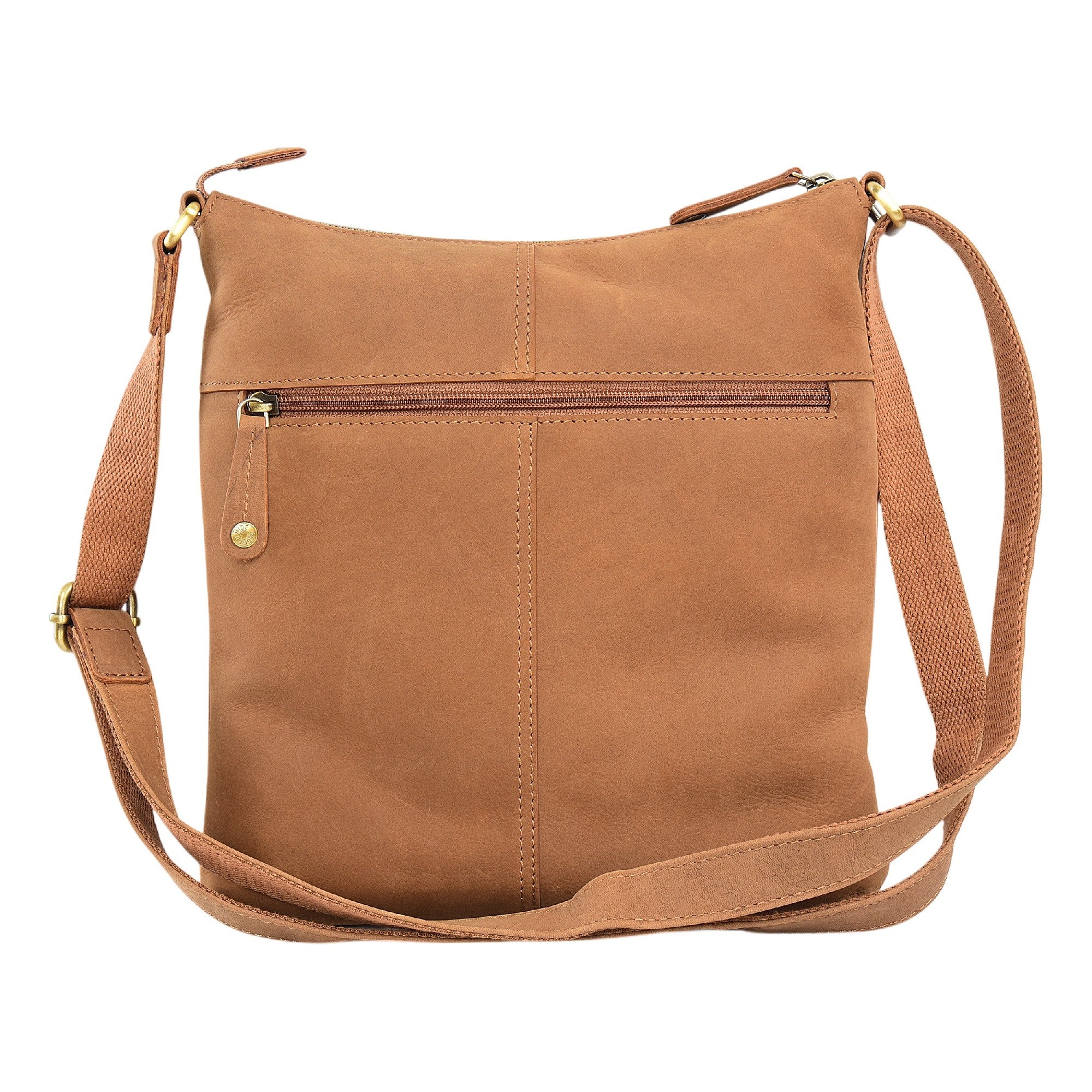 Rugged Hide Cessnock Crossbody Bag [COLOUR:Camel]