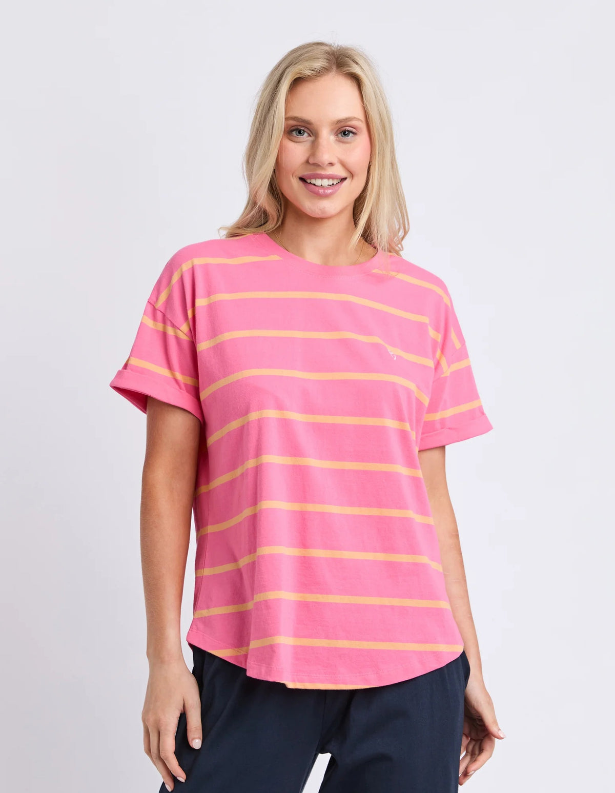 Elm Halli S/S Tee [COLOUR:Pink Lemonade SIZE:10]