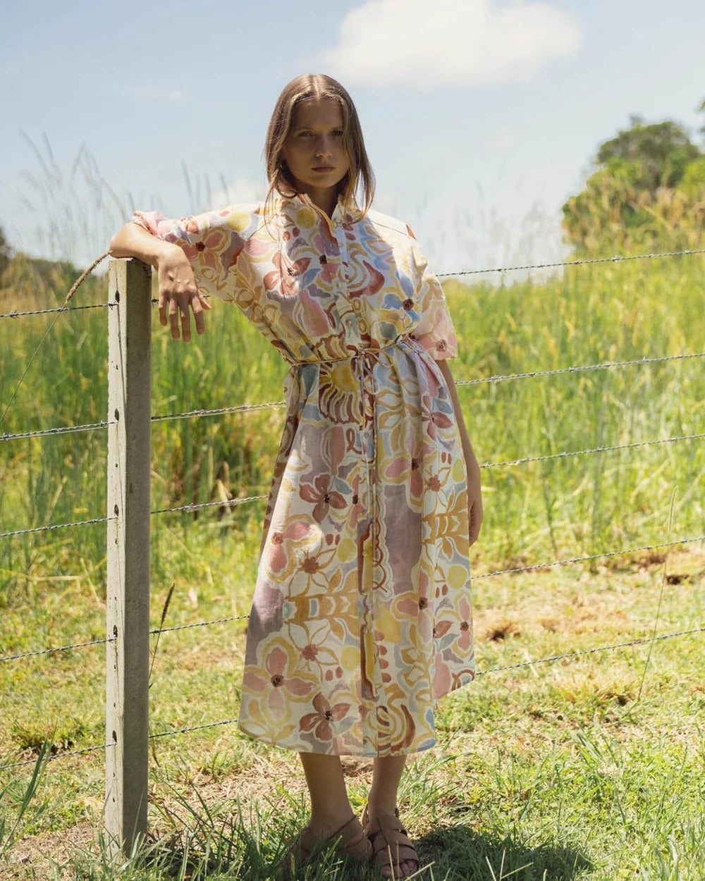 Walnut Dress On Vacy [COLOUR:On vacy blue SIZE:8]