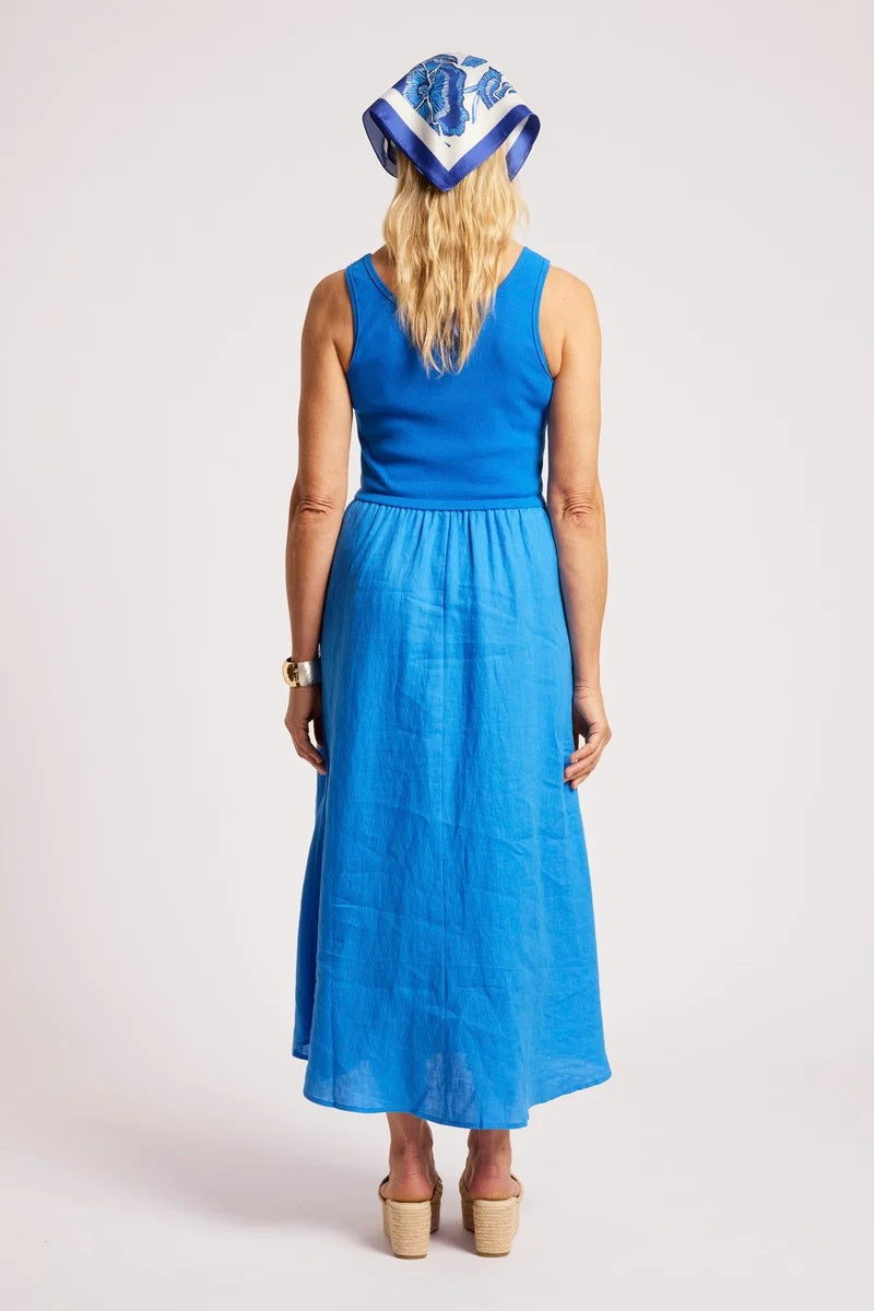 Eb & Ive Maris Tank Maxi Dress [COLOUR:Marine SIZE:S]