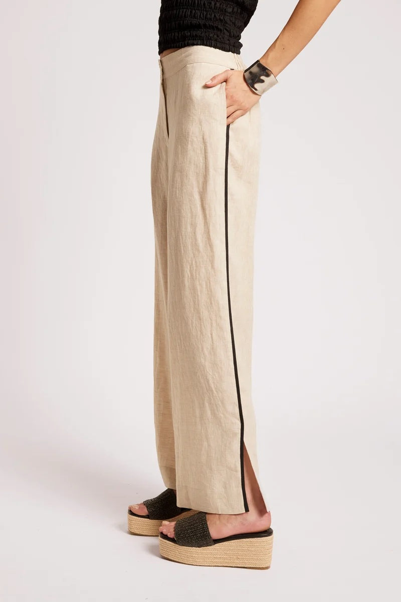Eb & Ive Maris Splice Pant [COLOUR:Tusk/black SIZE:XS]