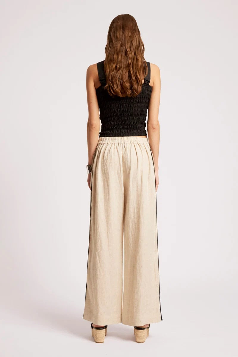Eb & Ive Maris Splice Pant [COLOUR:Tusk/black SIZE:XS]