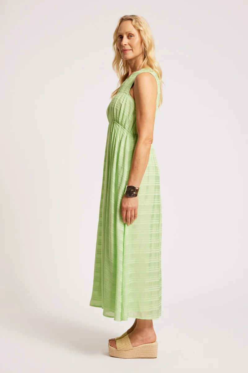 Eb & Ive Sovana Ruched Maxi  Dress [COLOUR:Mint SIZE:XS]