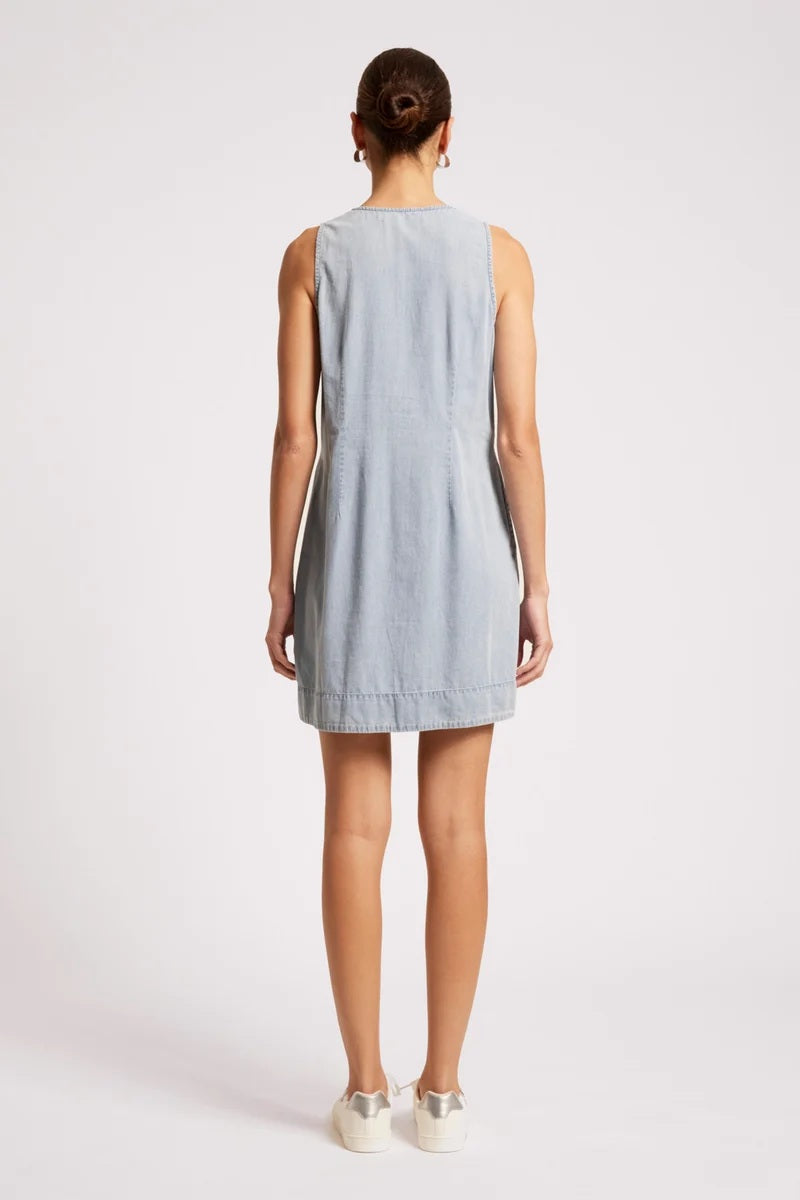 Eb & Ive Roam Tank Dress [COLOUR:Denim SIZE:XS]