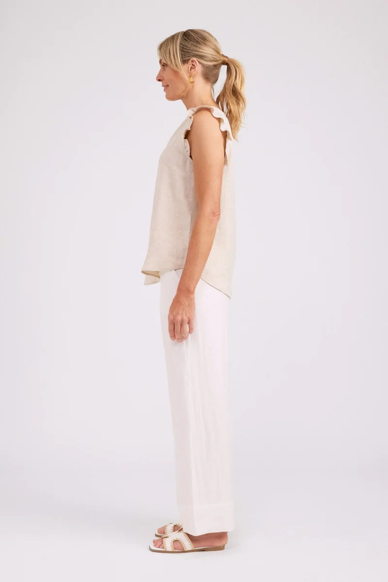 Eb & Ive Studio Frill Tank [COLOUR:Tusk SIZE:XS]