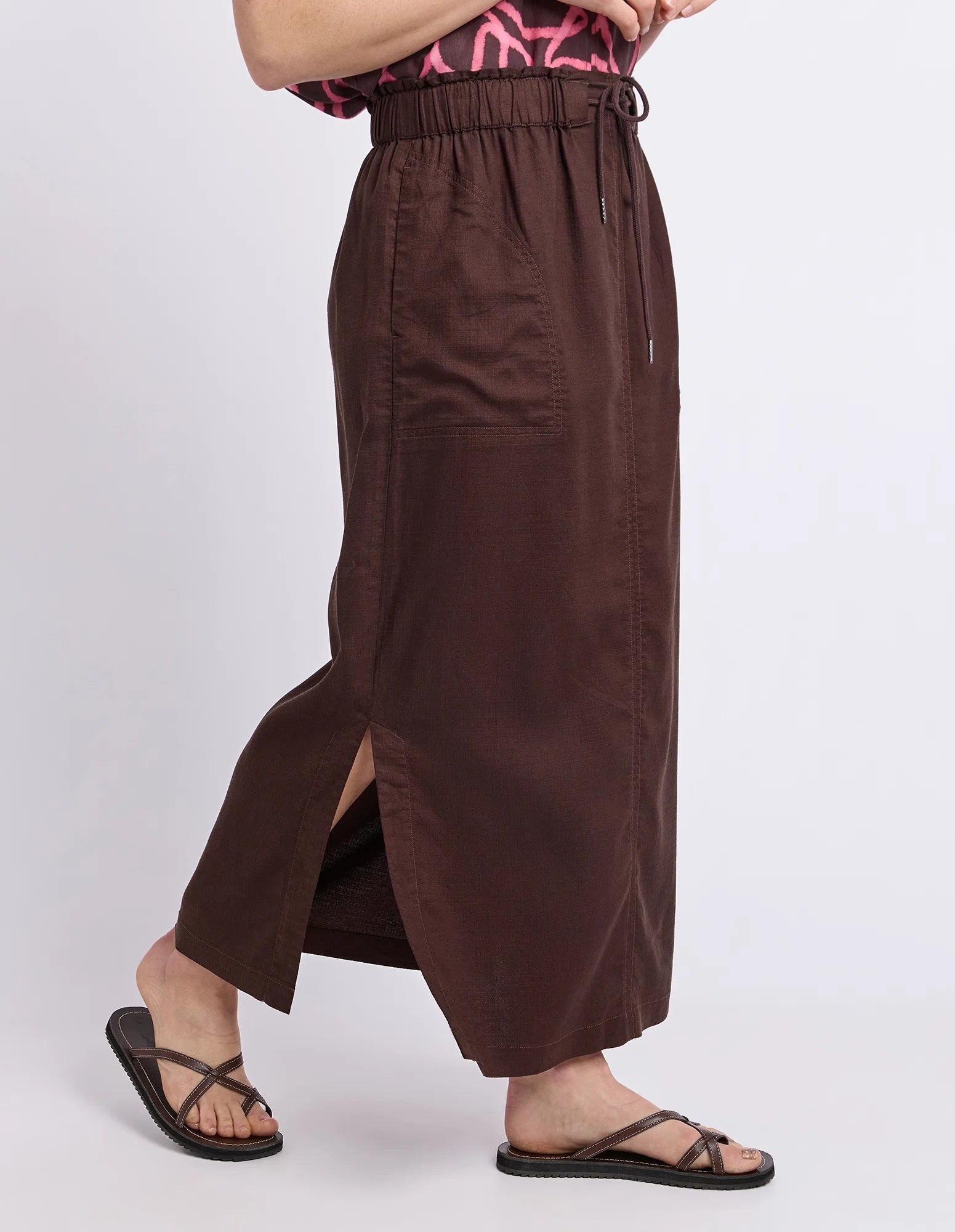 Elm Mila Utility Skirt [COLOUR:Chocolate SIZE:10]