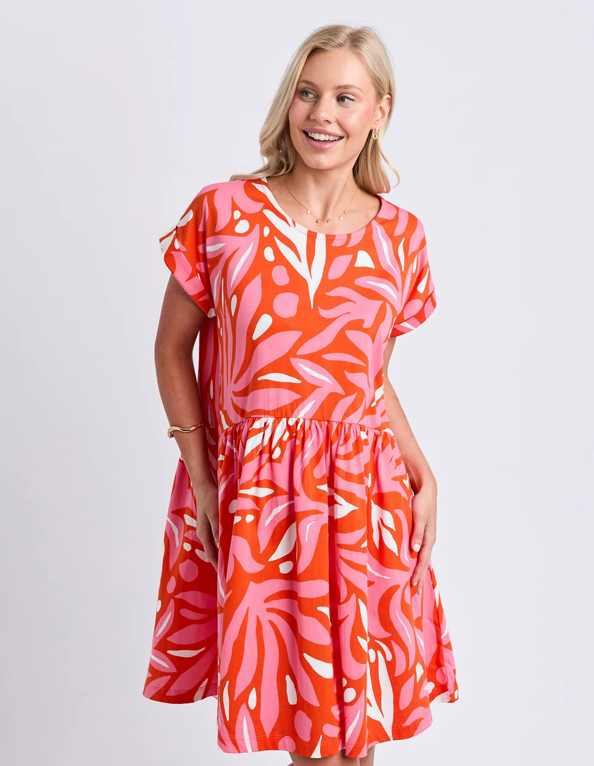 Elm Oceana Dress [COLOUR:Tangerine SIZE:8]