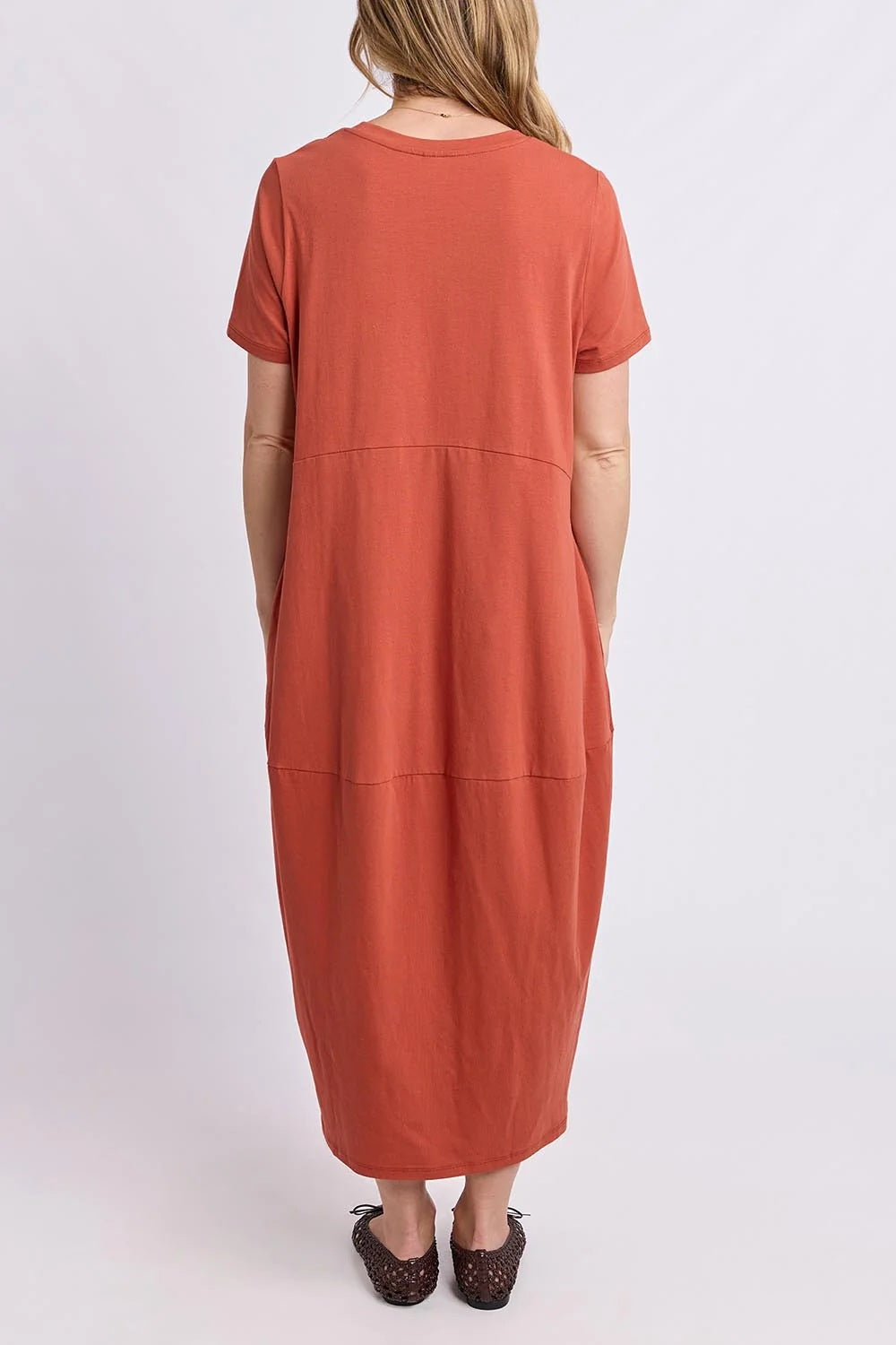 Elm Diana S/S Dress [COLOUR:Earth brown SIZE:10]