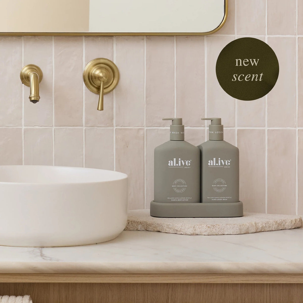 Al.ive body Wash Duo [SCENT:Willow Gum & Lemon Myrtel]
