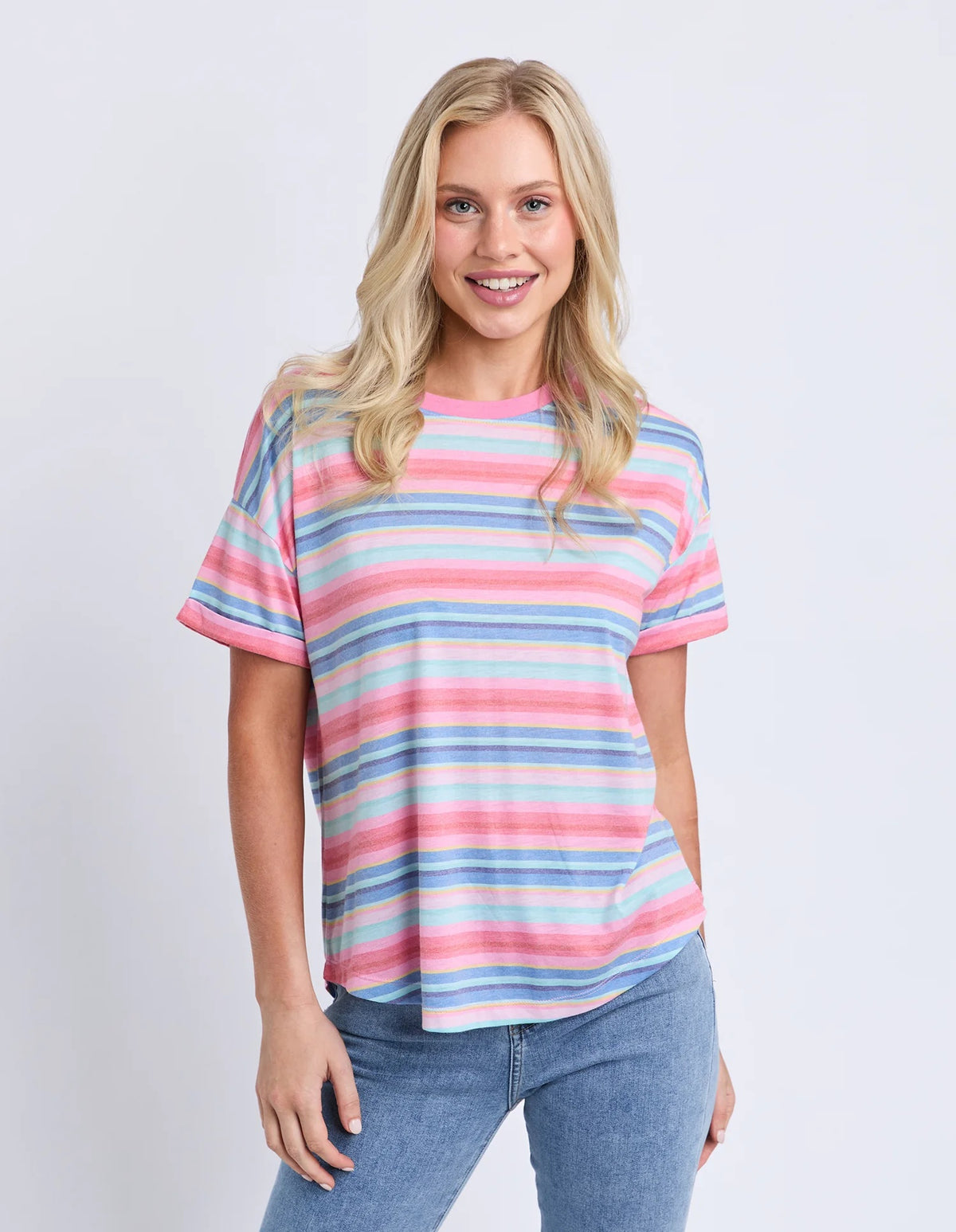 Elm Icecream Tee [COLOUR:Stripe SIZE:10]
