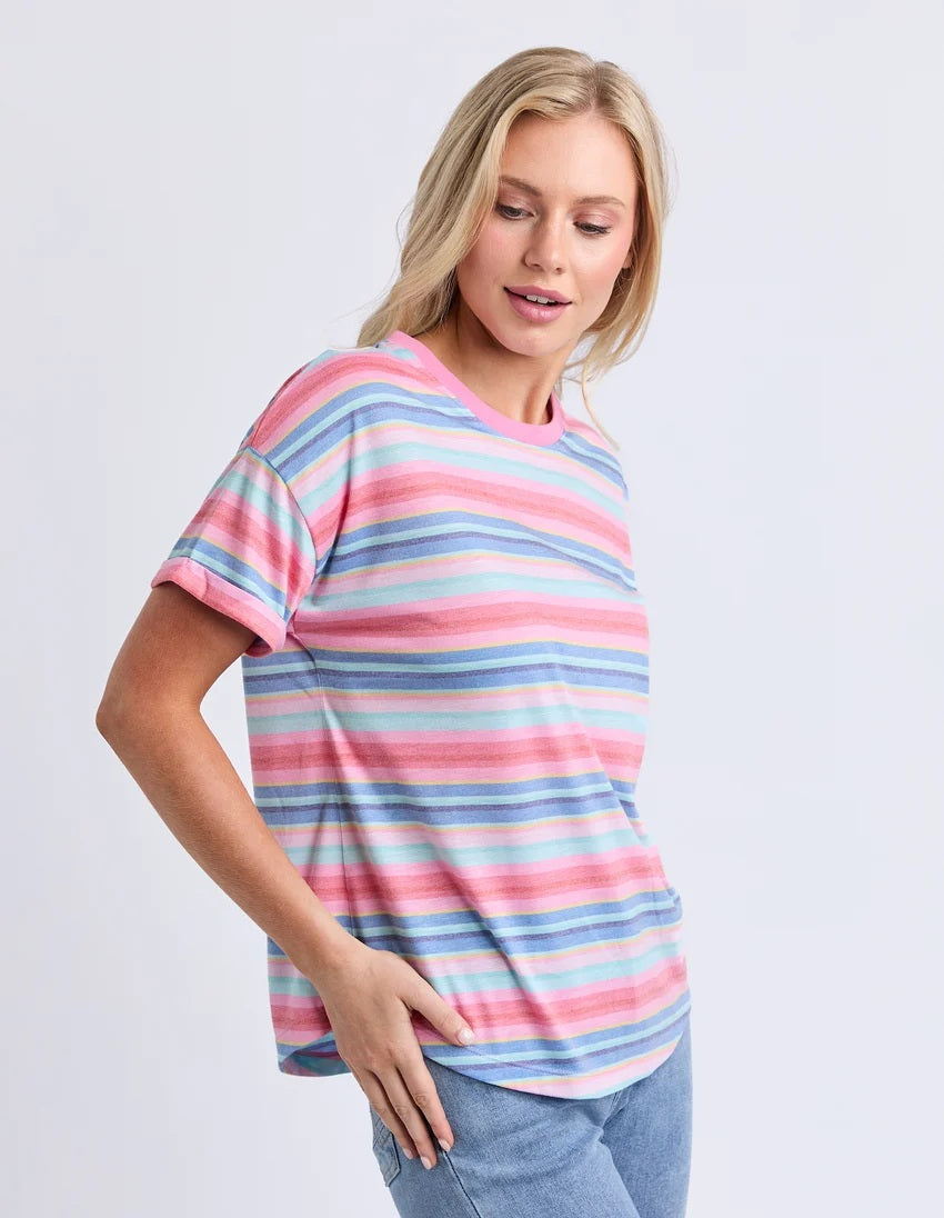 Elm Icecream Tee [COLOUR:Stripe SIZE:10]
