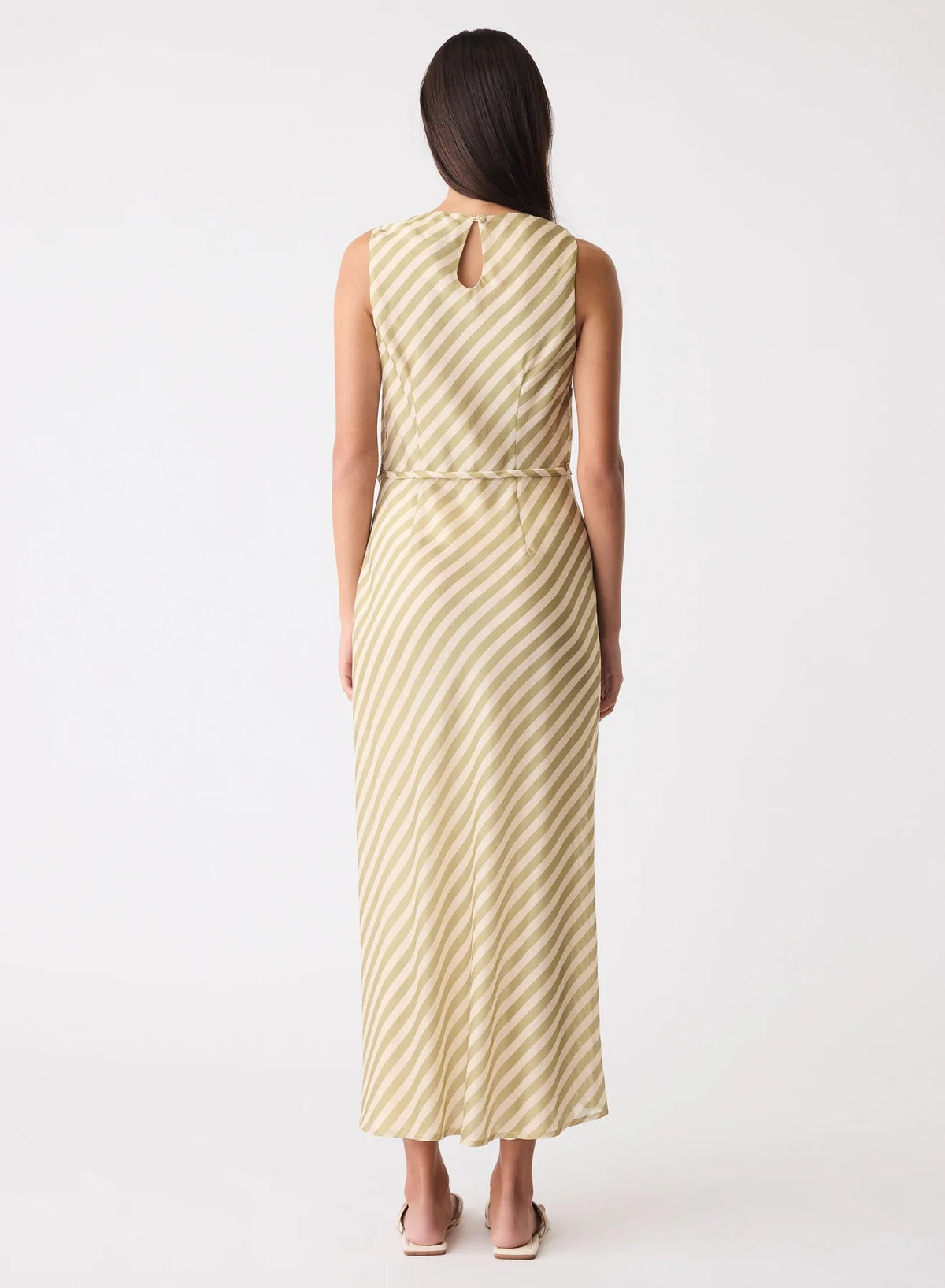 Esmaee Sahara Maxi Dress [COLOUR:Sage Stripe SIZE:XS]
