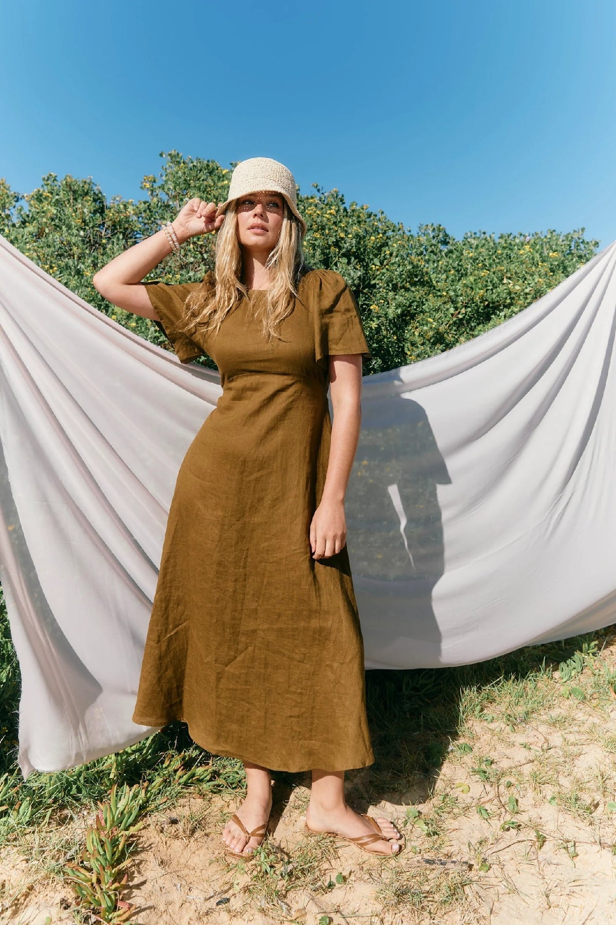 Isle Of Mine Anita Maxi Dress [COLOUR:Olive SIZE:S]