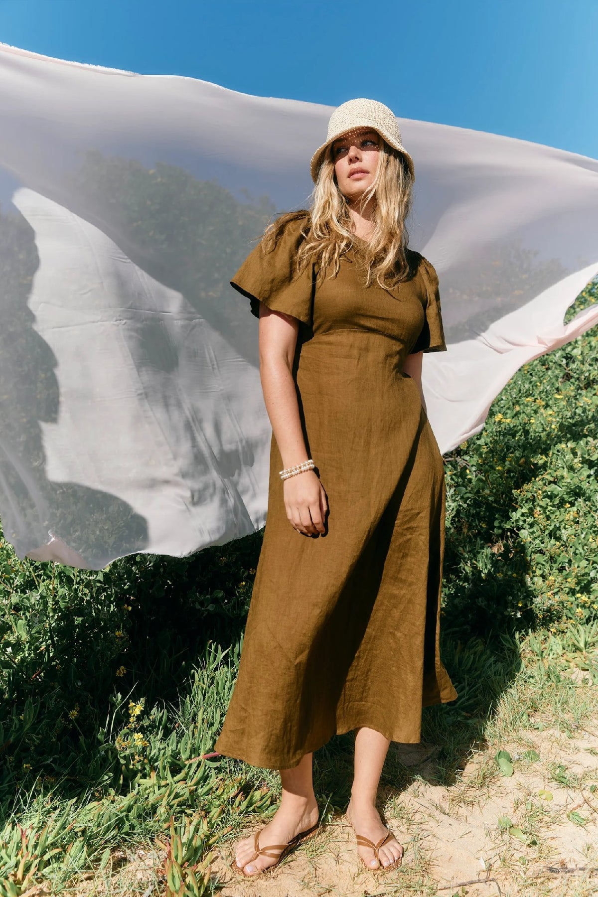 Isle Of Mine Anita Maxi Dress [COLOUR:Olive SIZE:S]