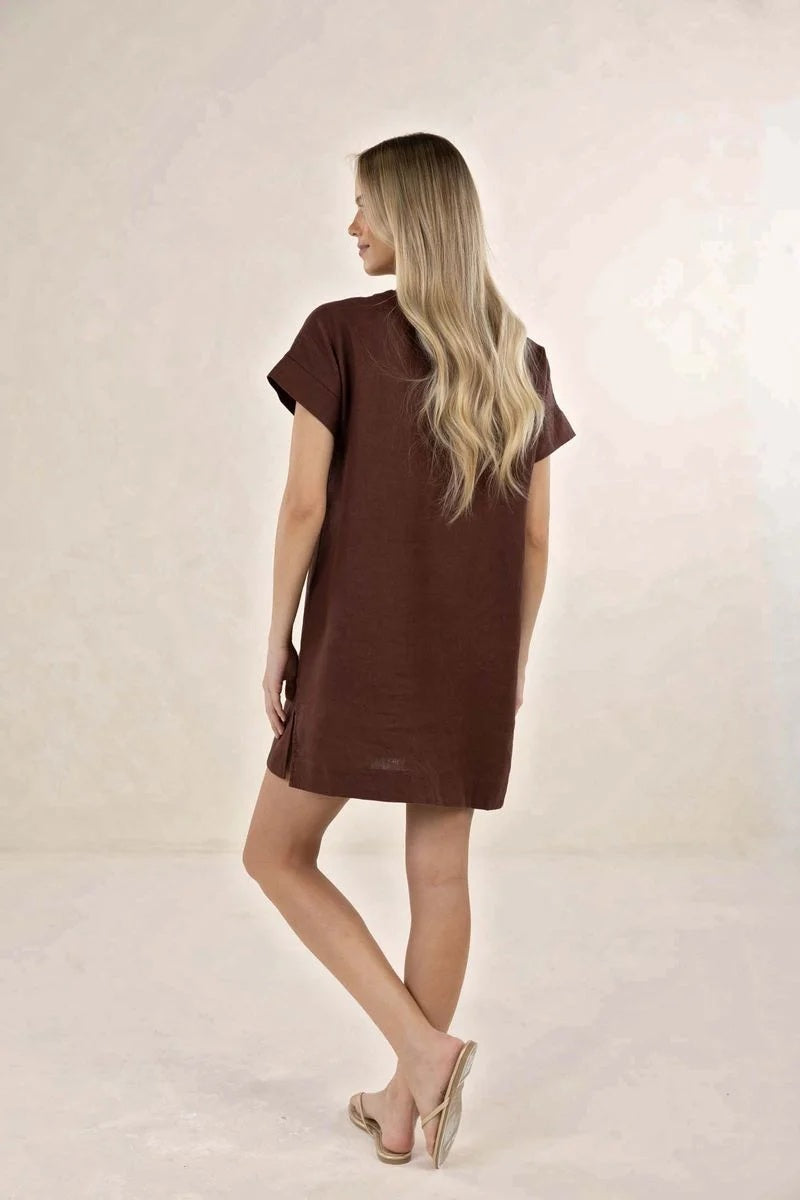 Humidity Yana Dress [COLOUR:Chocolate SIZE:s/m]