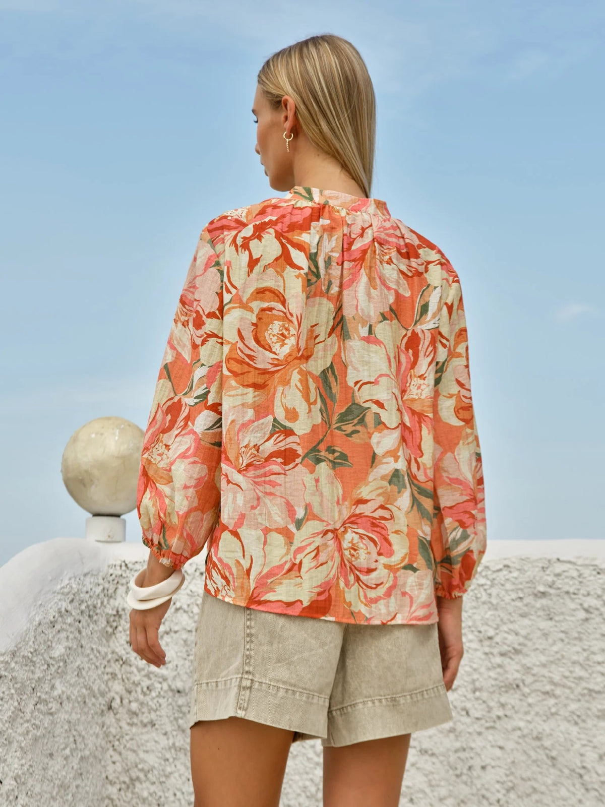 Fate & Becker Shae Split Neck Bloues [COLOUR:Petal SIZE:8] | Little Extras Lifestyle