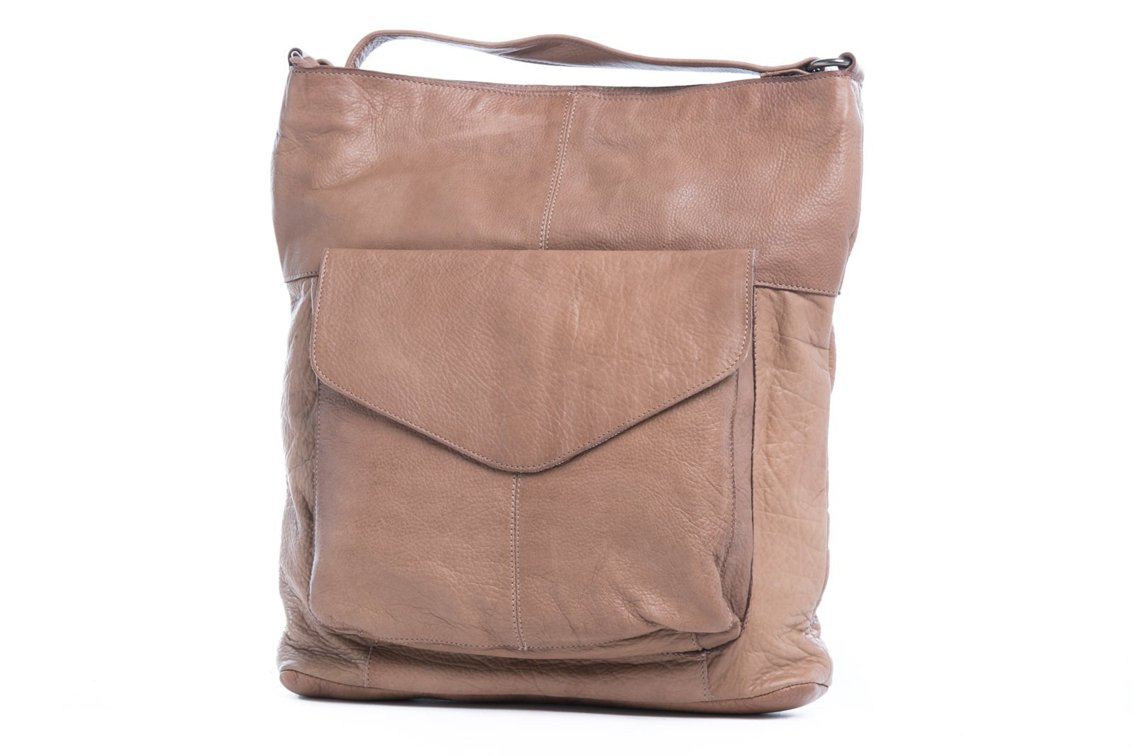 Oran By Rugged Hide Emily Leather Handbag [COLOUR:Black]