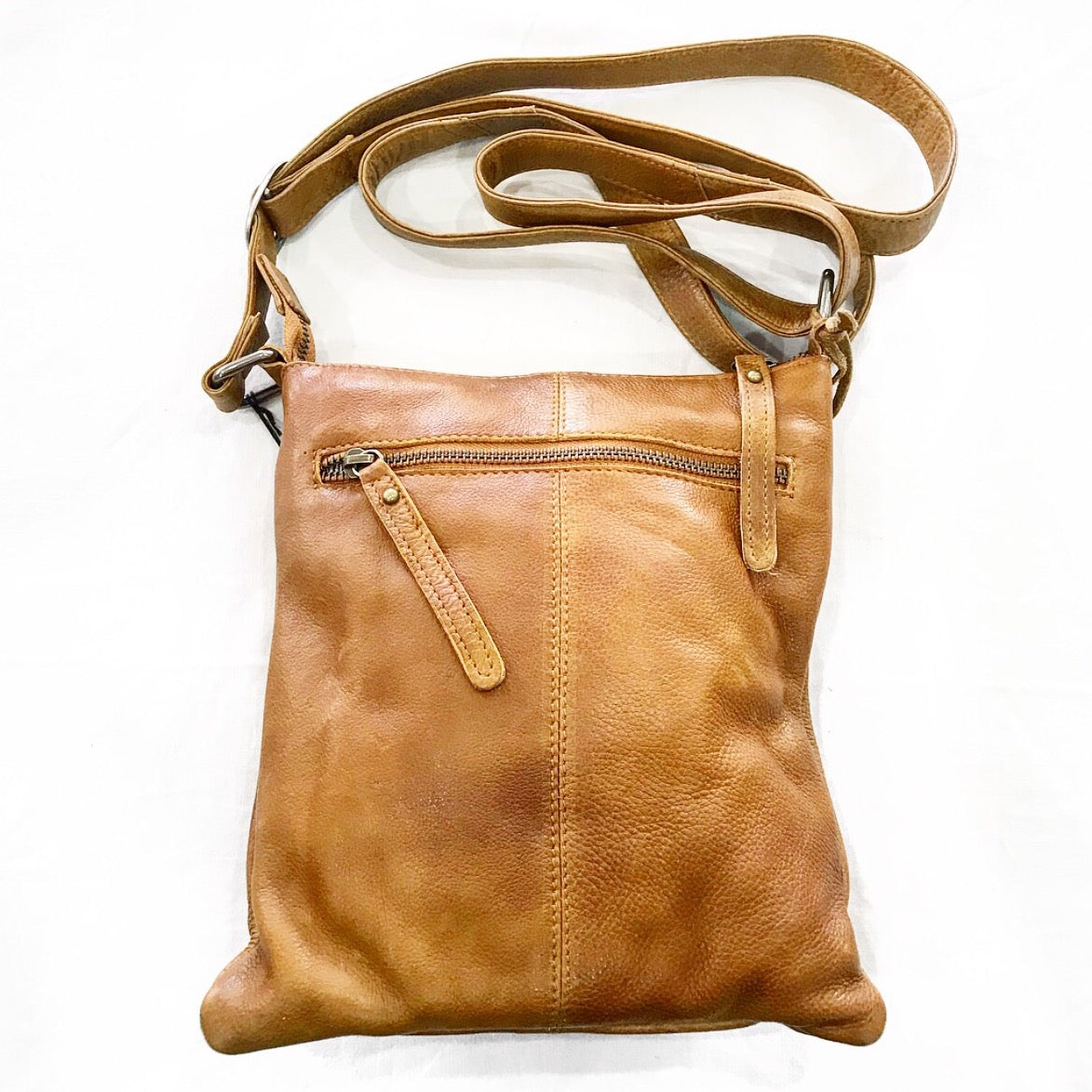 Oran By Rugged Hide Audrina Leather Crossbody [COLOUR:Tan]