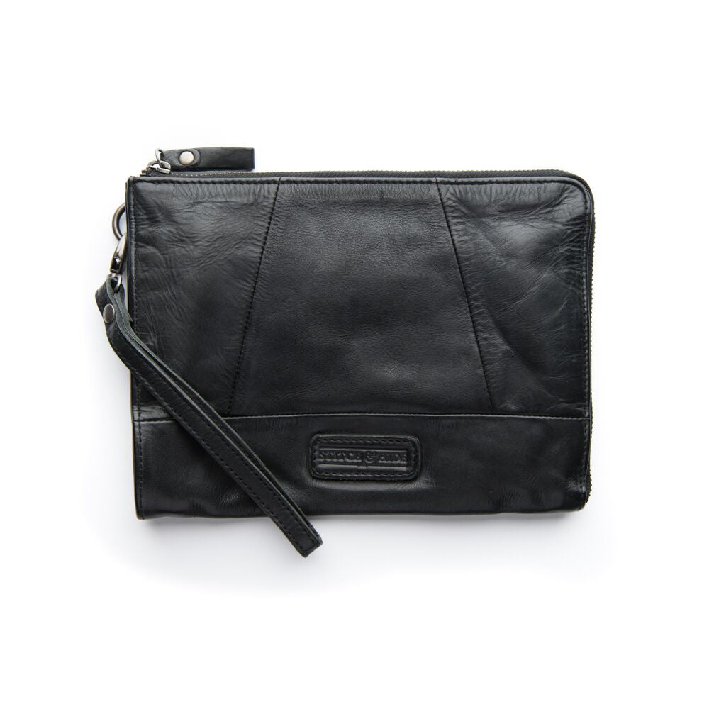 Stitch & Hide Malibu Clutch [COLOUR:Black]